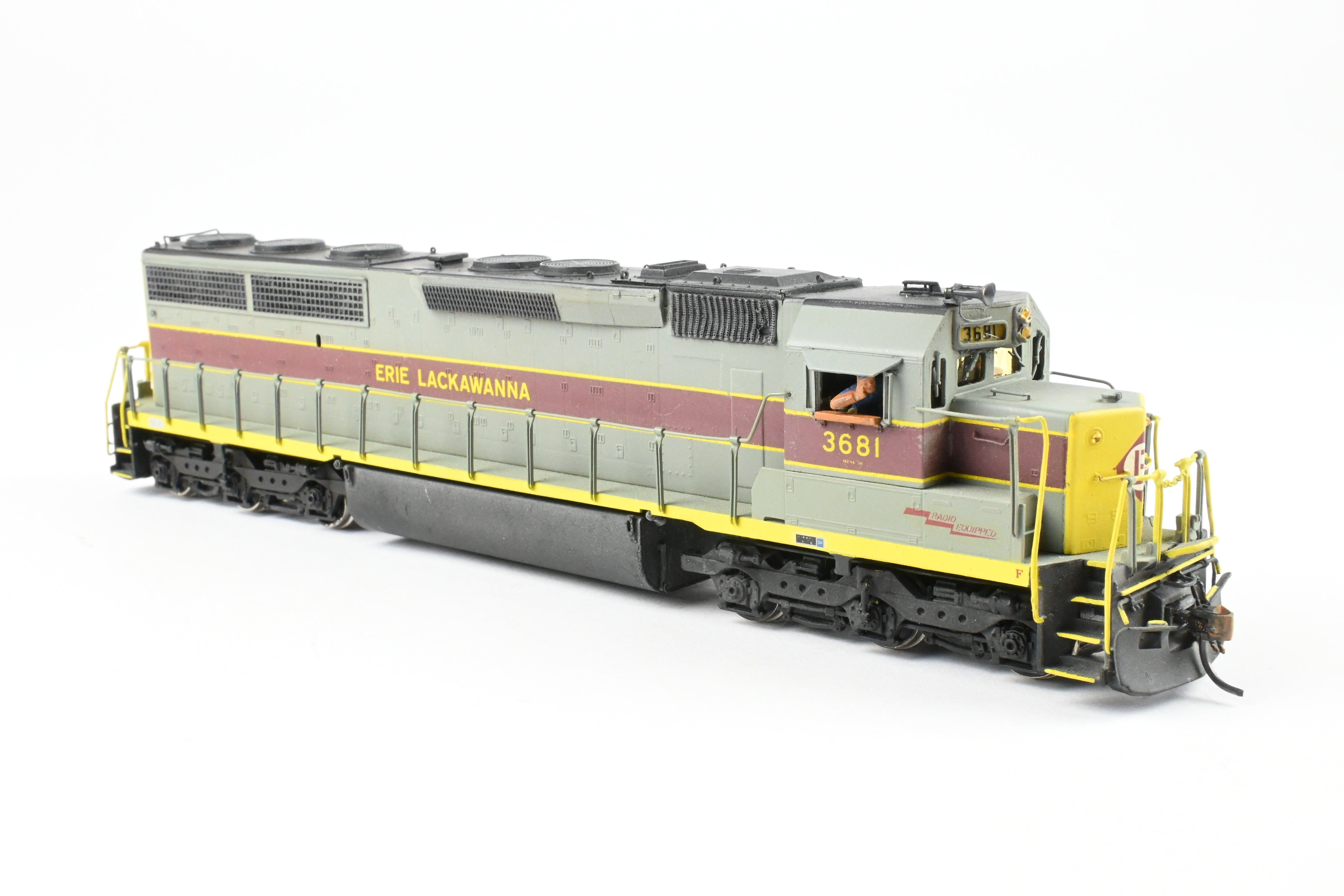 HO Scale Brass Erie Lackawanna EMD SD45 - 2 3600 HP Custom Painted Model