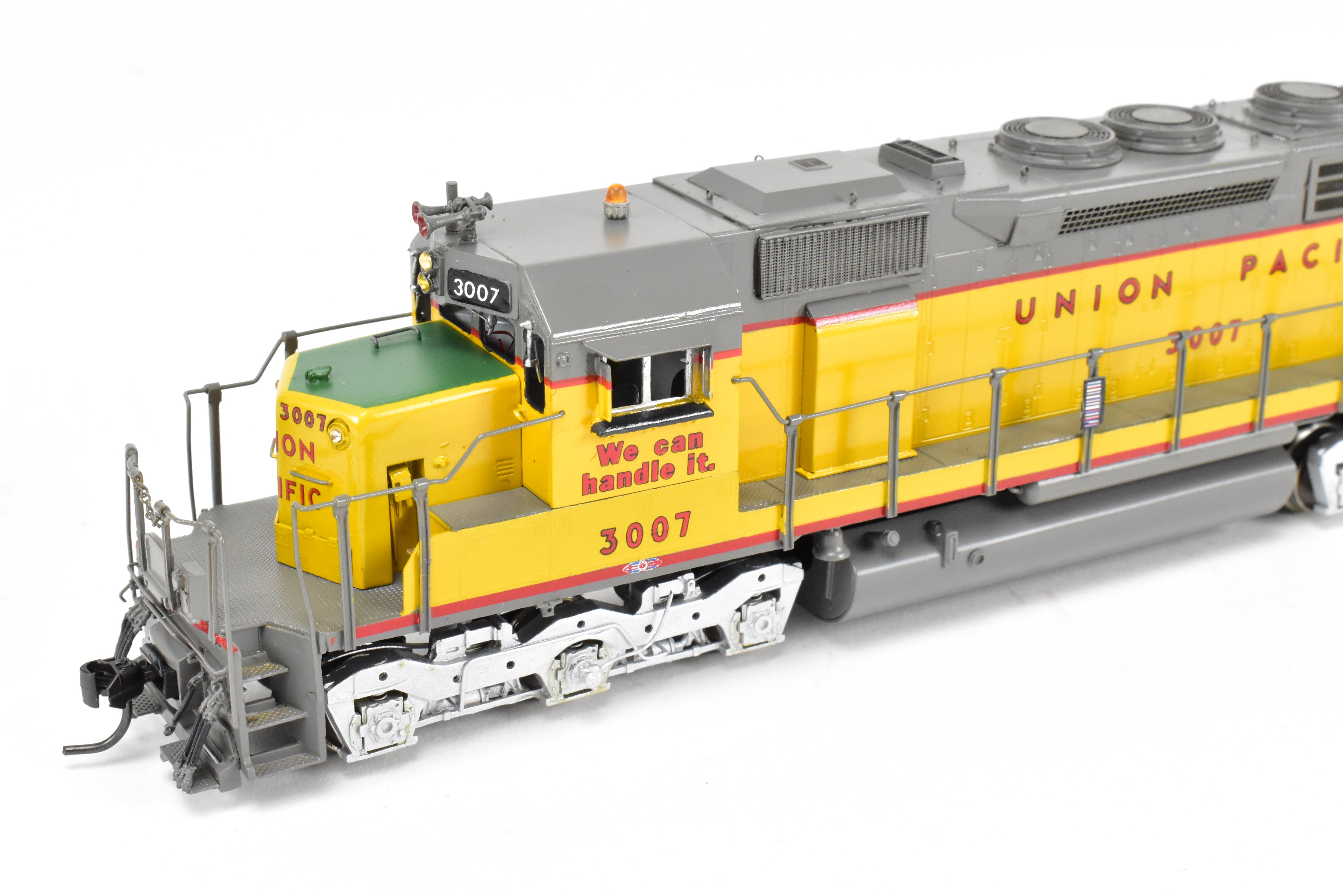 HO Scale Brass Model Train by Overland Models Inc. (OMI) - Union Pacific EMD SD40 Locomotive with Low Mounted Brake Cylinders and Low Hood, Custom Painted as CP No. 3007