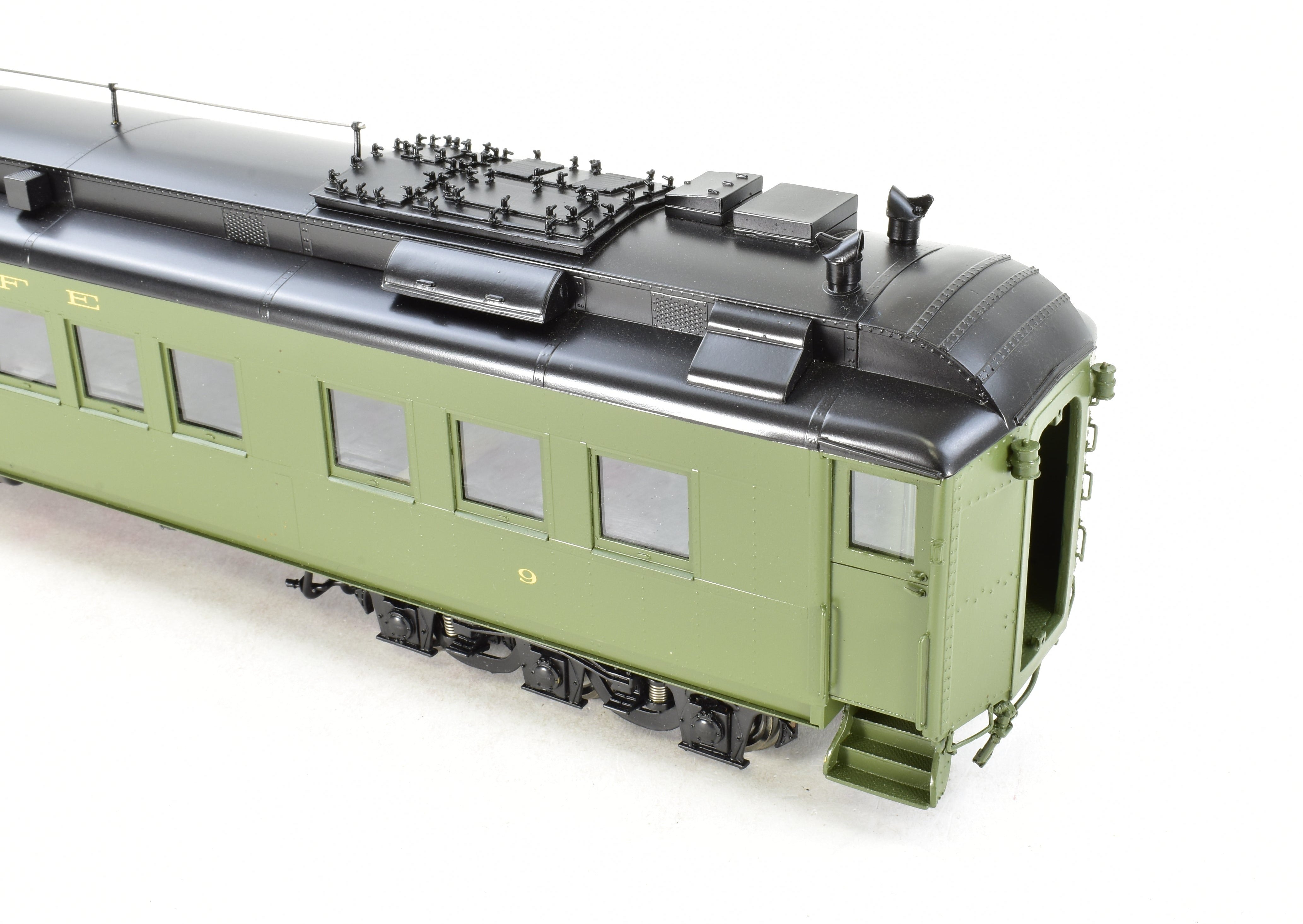 O Scale 1:48 Pecos River Brass ATSF - Santa Fe Heavyweight #9 Factory-Painted Business Car