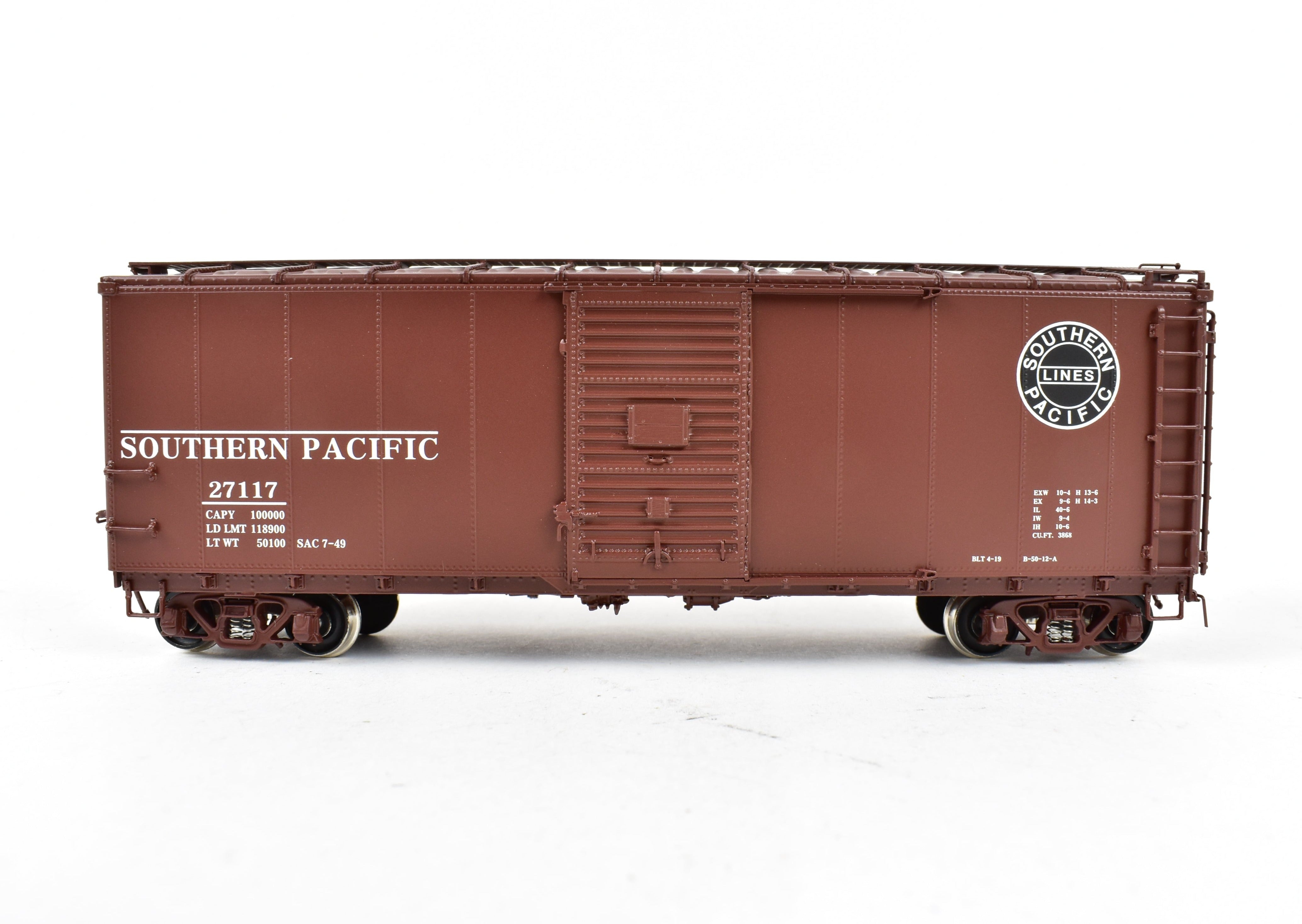 HO Brass CIL Challenger Imports SP Rebuilt Steel Side Box Car #27117