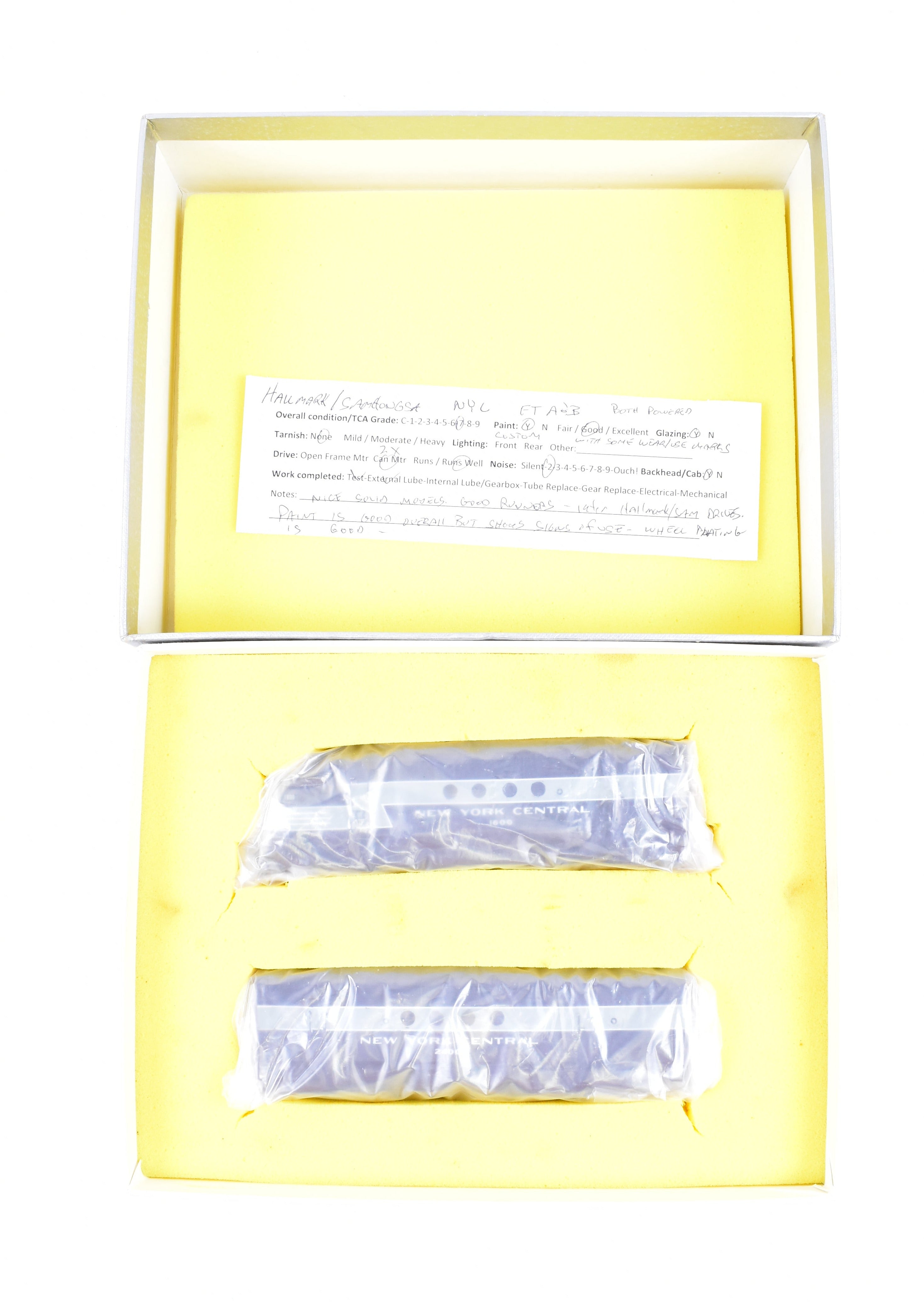 Dual Powered HO Brass Hallmark NYC New York Central EMD FT A/B Set