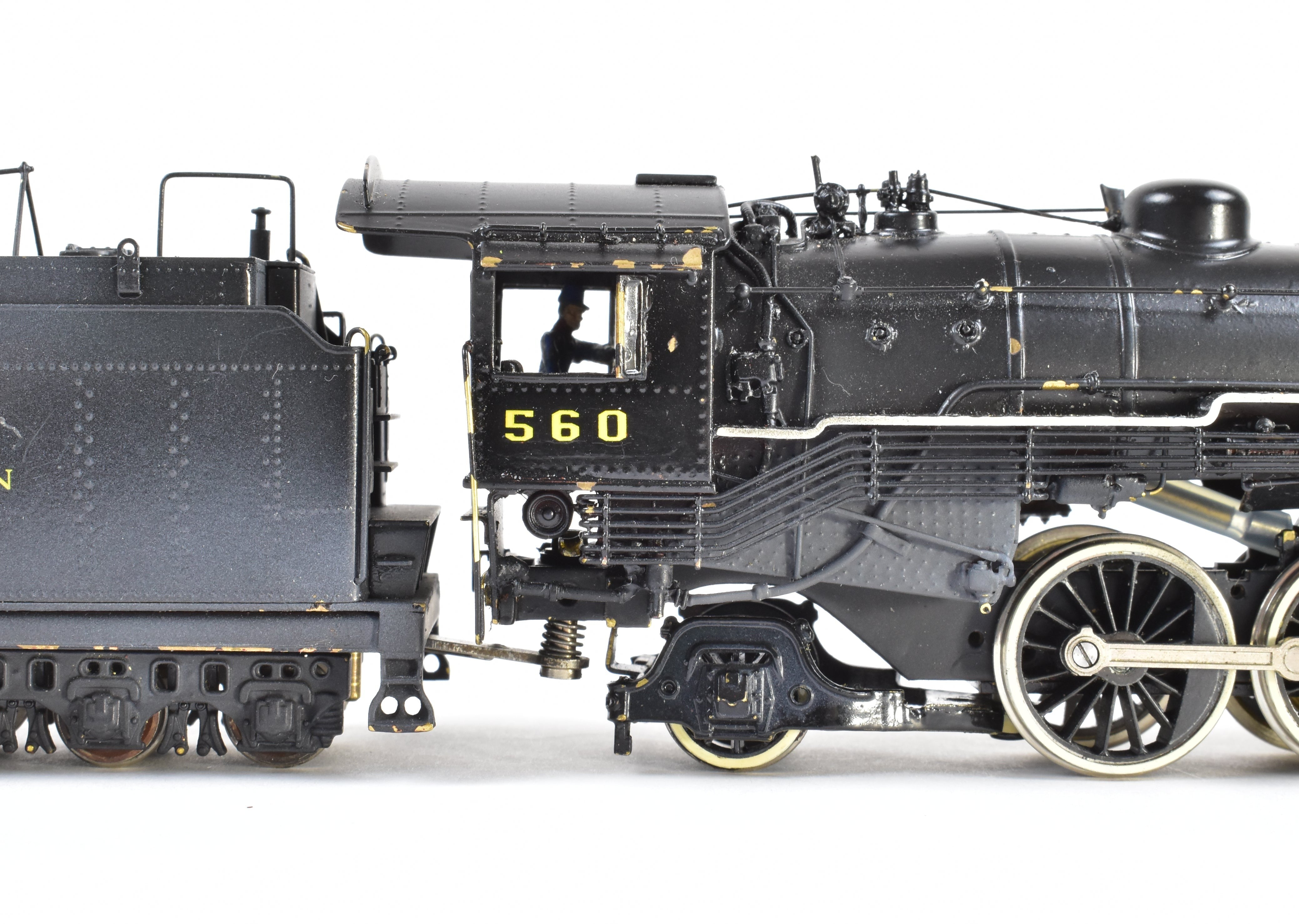 HO Scale Brass Hallmark Models MKT - Missouri Kansas Texas 4-6-2 C/P Pacific Model Train with N&W - Norfolk & Western Decals #560 in ReBoxx Packaging