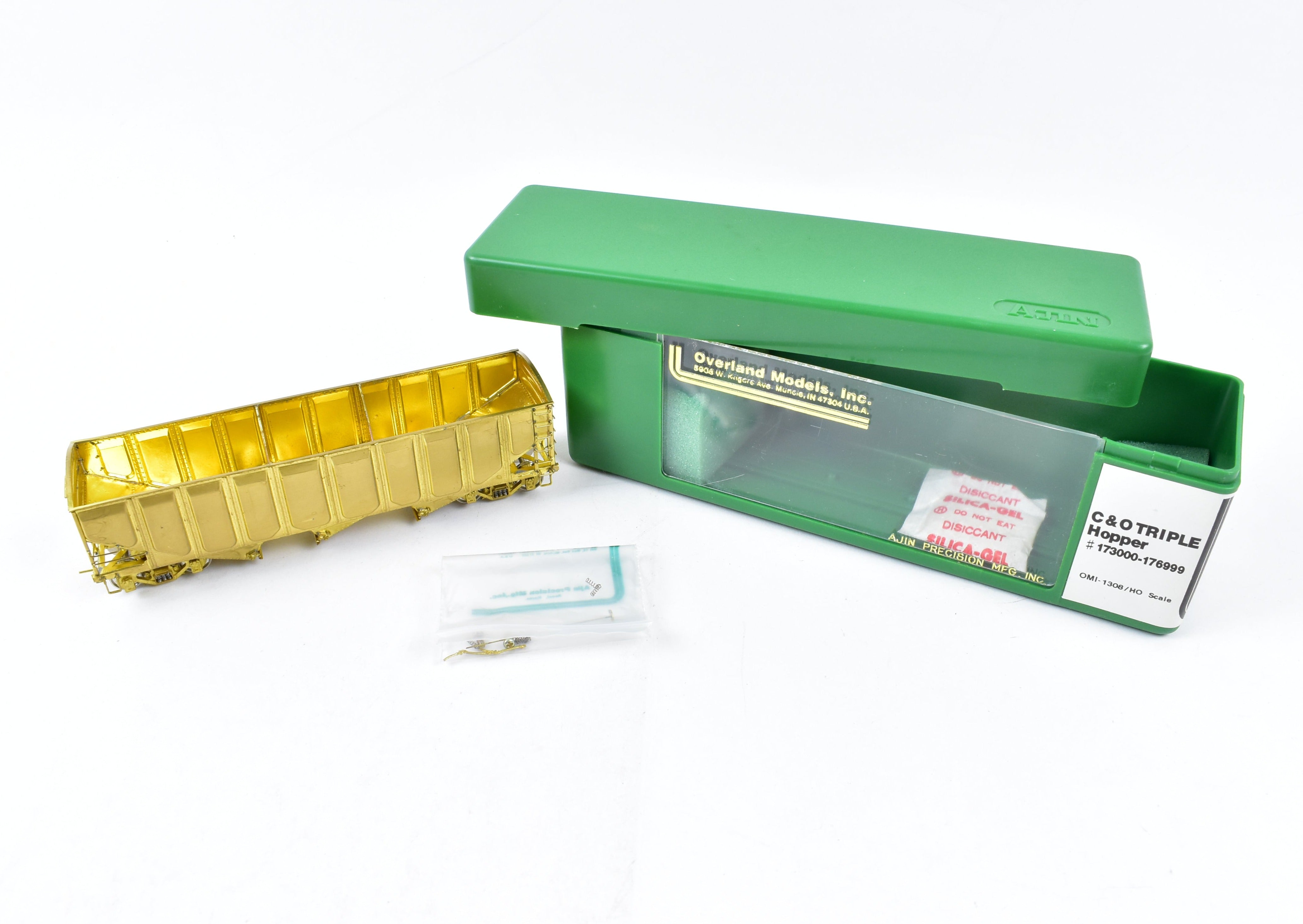 HO Brass OMI by Overland Models: C&O Triple Hopper in Great Condition