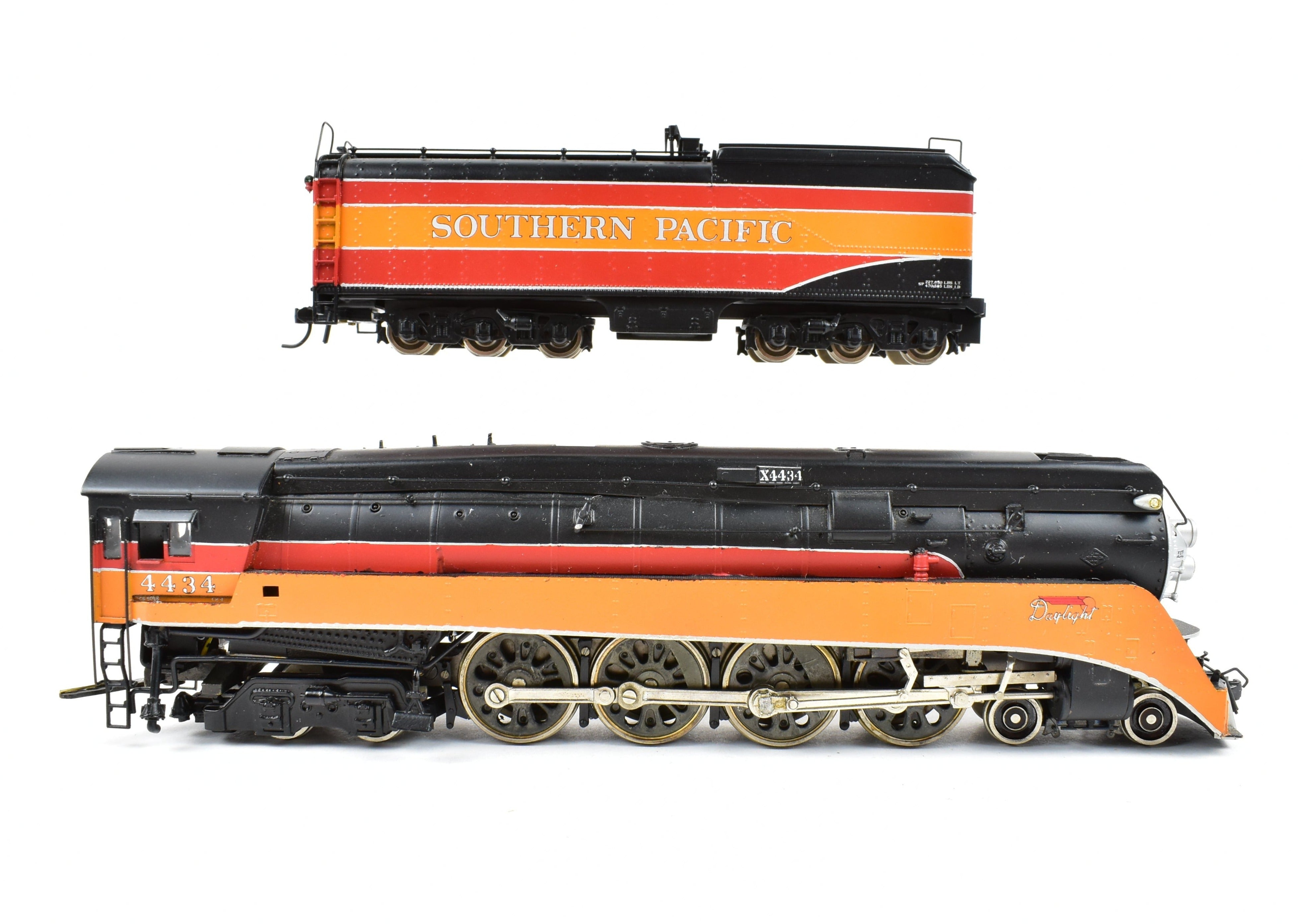 Custom Painted HO Brass Balboa SP - Southern Pacific GS - 4 4 - 8 - 4 Locomotive #4434