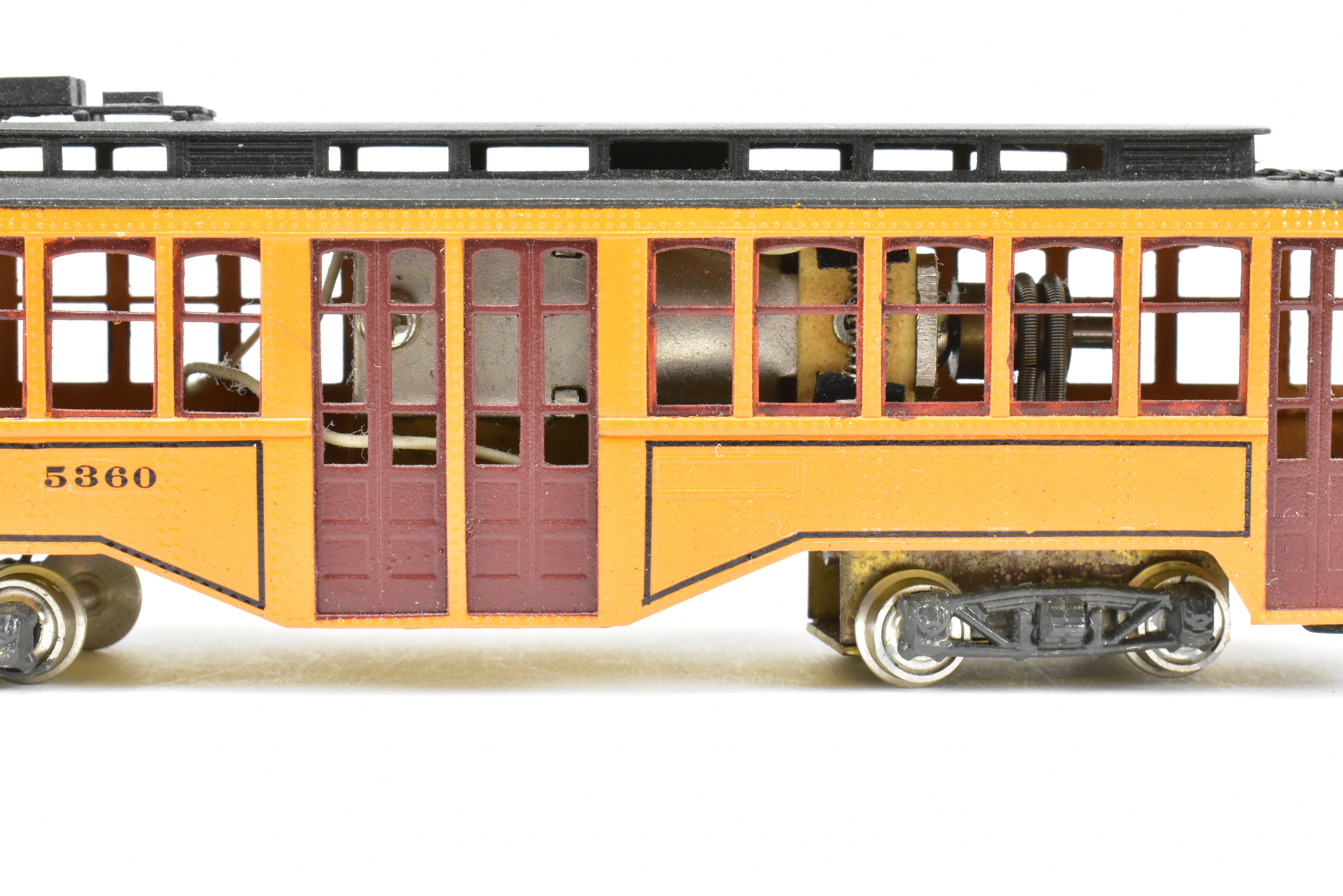 HO Scale Brass Model Fairfield Traction Models Pittsburgh Railway Co. Jones Single - Ended Trolley Car, Version CP #5360