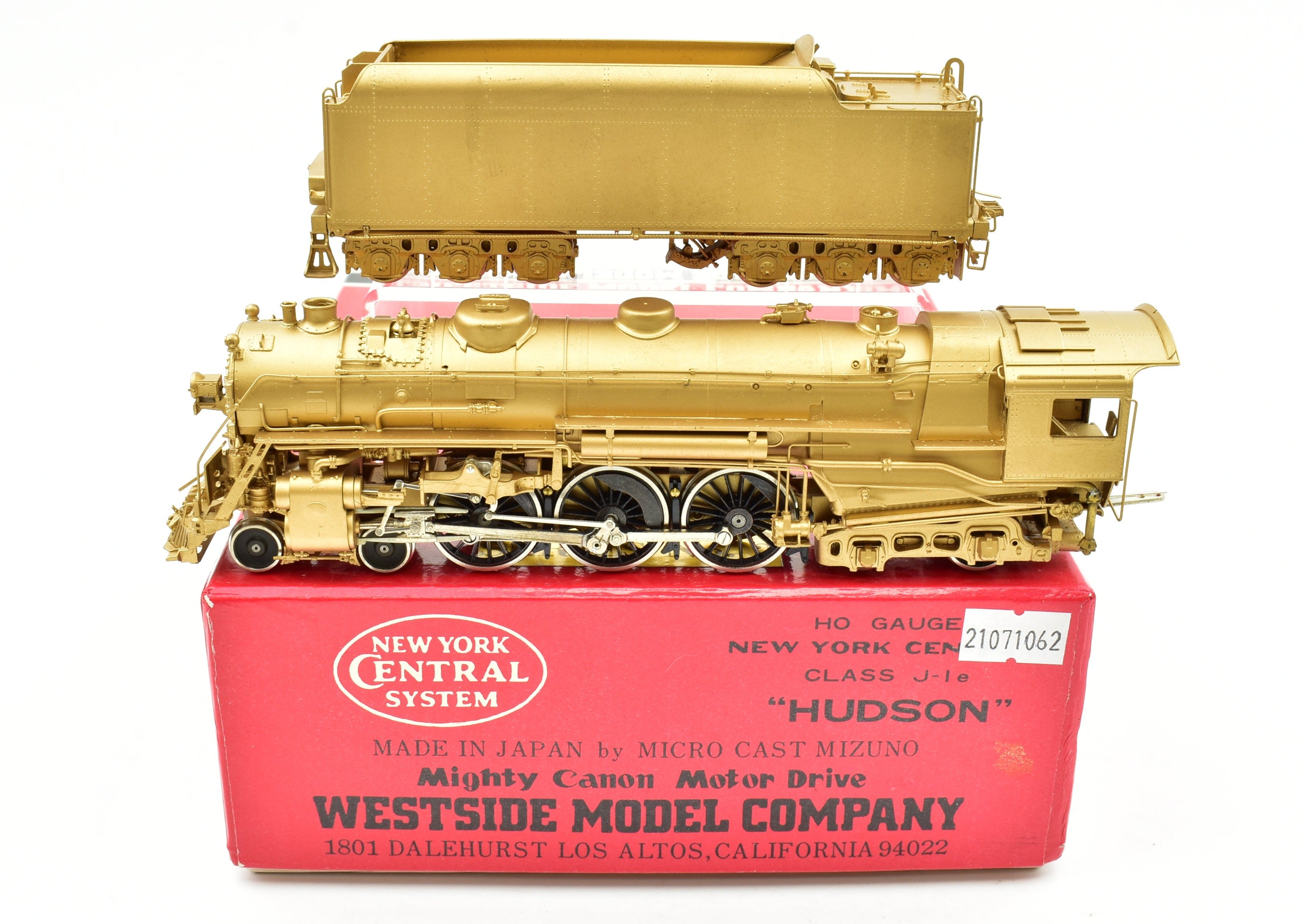 HO Scale Brass Model Train - Westside Model Co. NYC - New York Central J-1e 4-6-4 Hudson Steam Locomotive