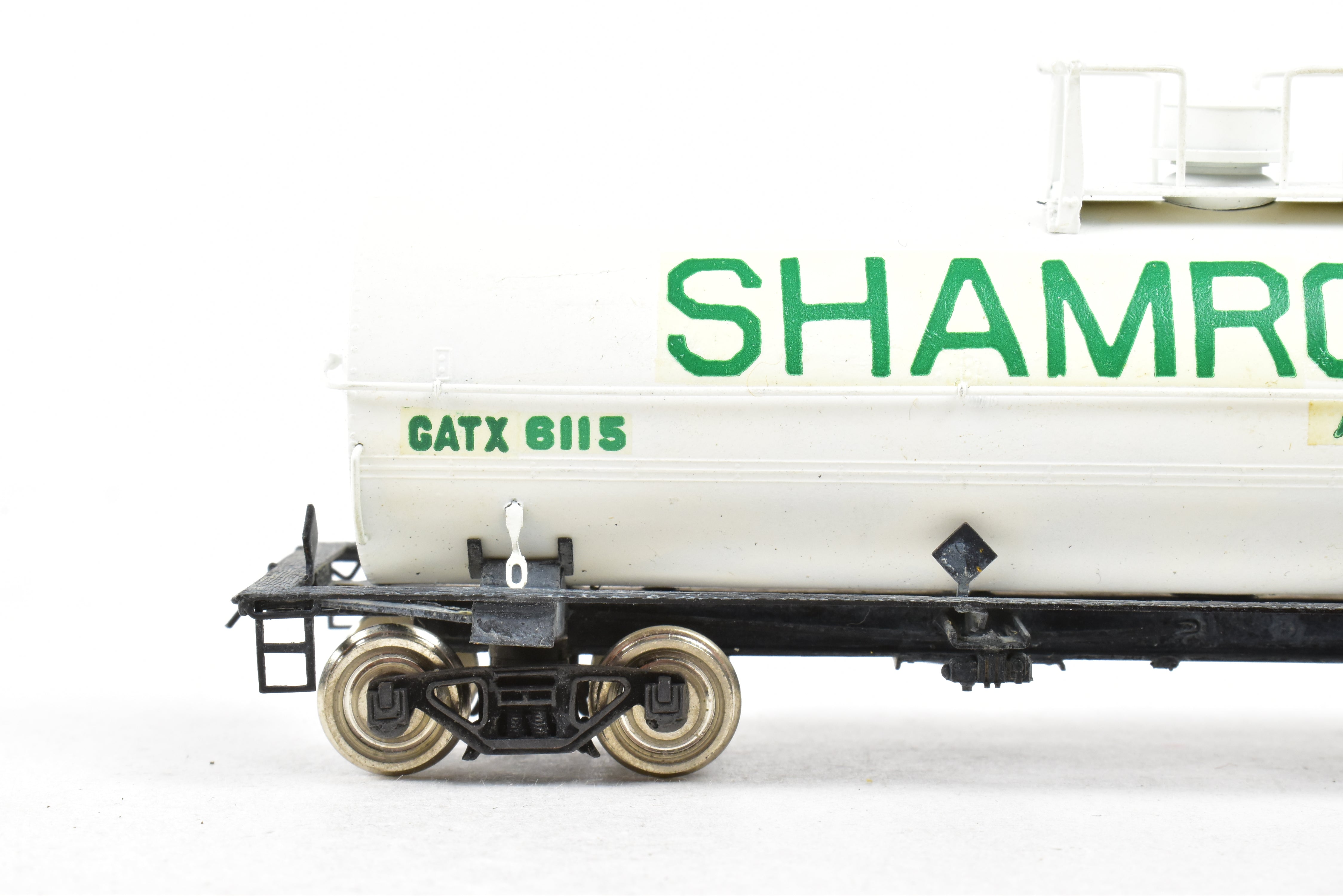 HO Scale Brass Precision Scale Co. 11,141 Gallon White Shamrock Painted Tank Car