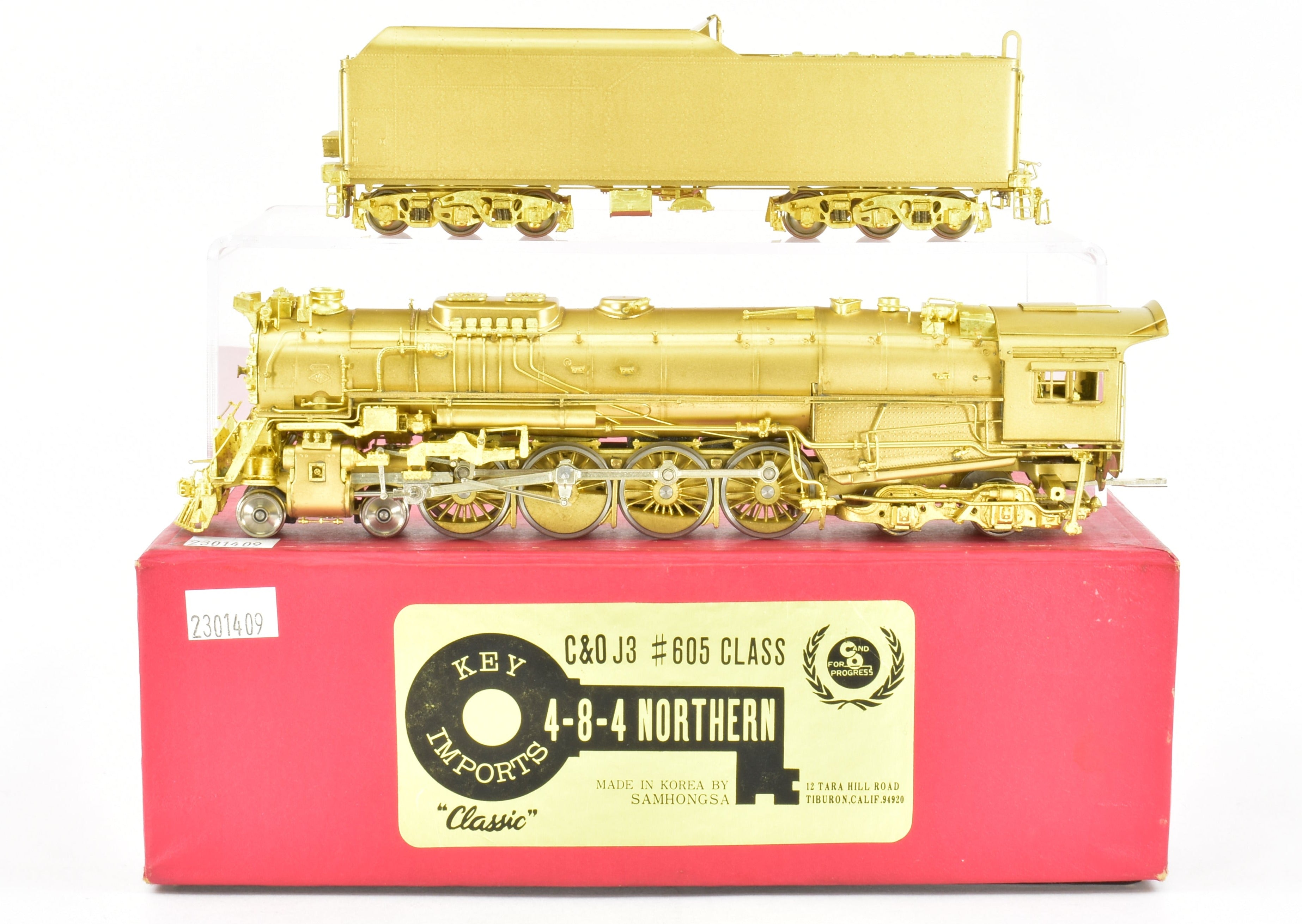 HO Scale Brass Key Imports C&O Chesapeake & Ohio J-3 605 Class 4-8-4 Greenbrier Model