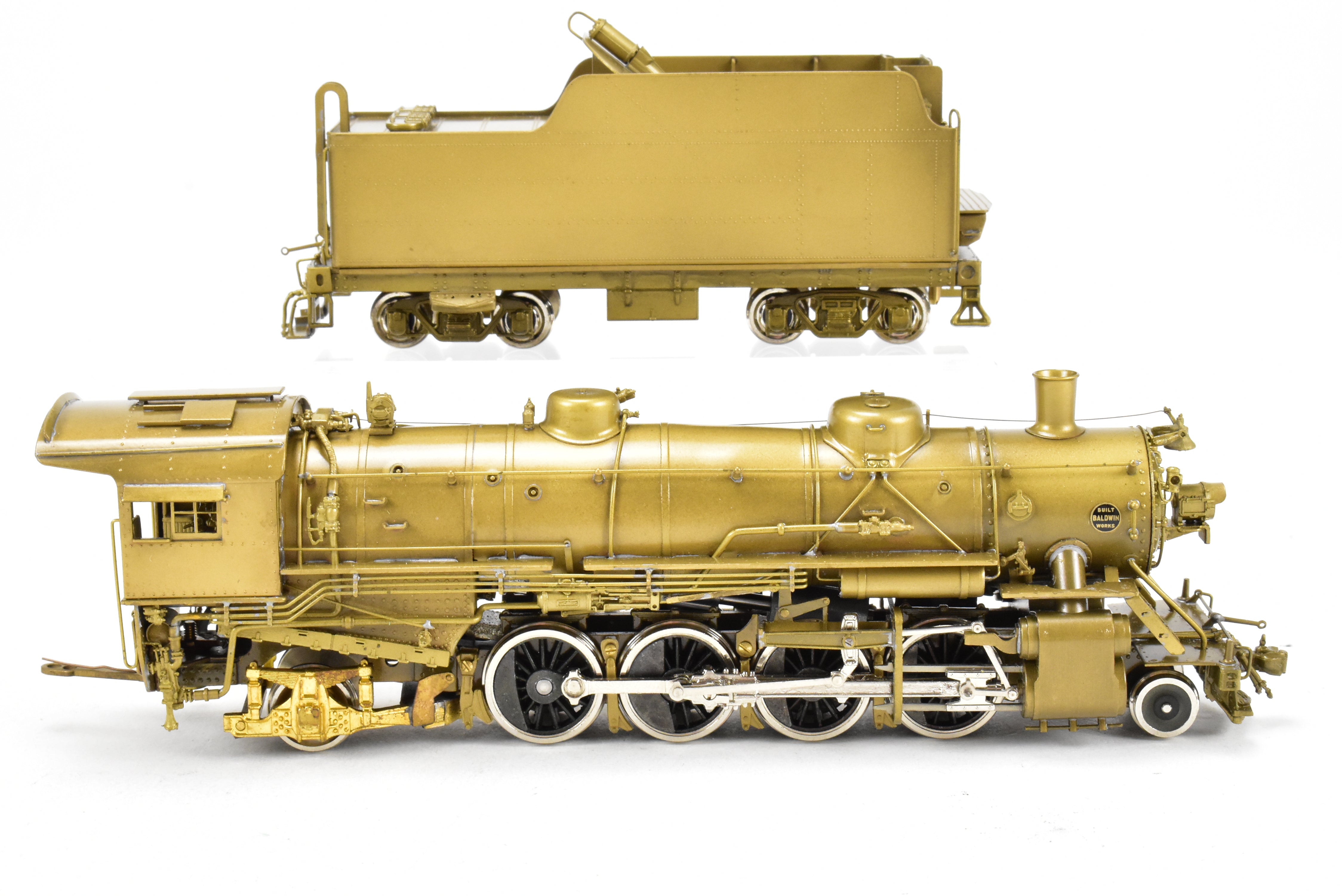 High - Quality HO Scale Brass Pacific Fast Mail (PFM) United States Railway Administration (USRA) 2 - 8 - 2 Light Class Mikado Locomotive Model from 1977 Run, Sold As - Is