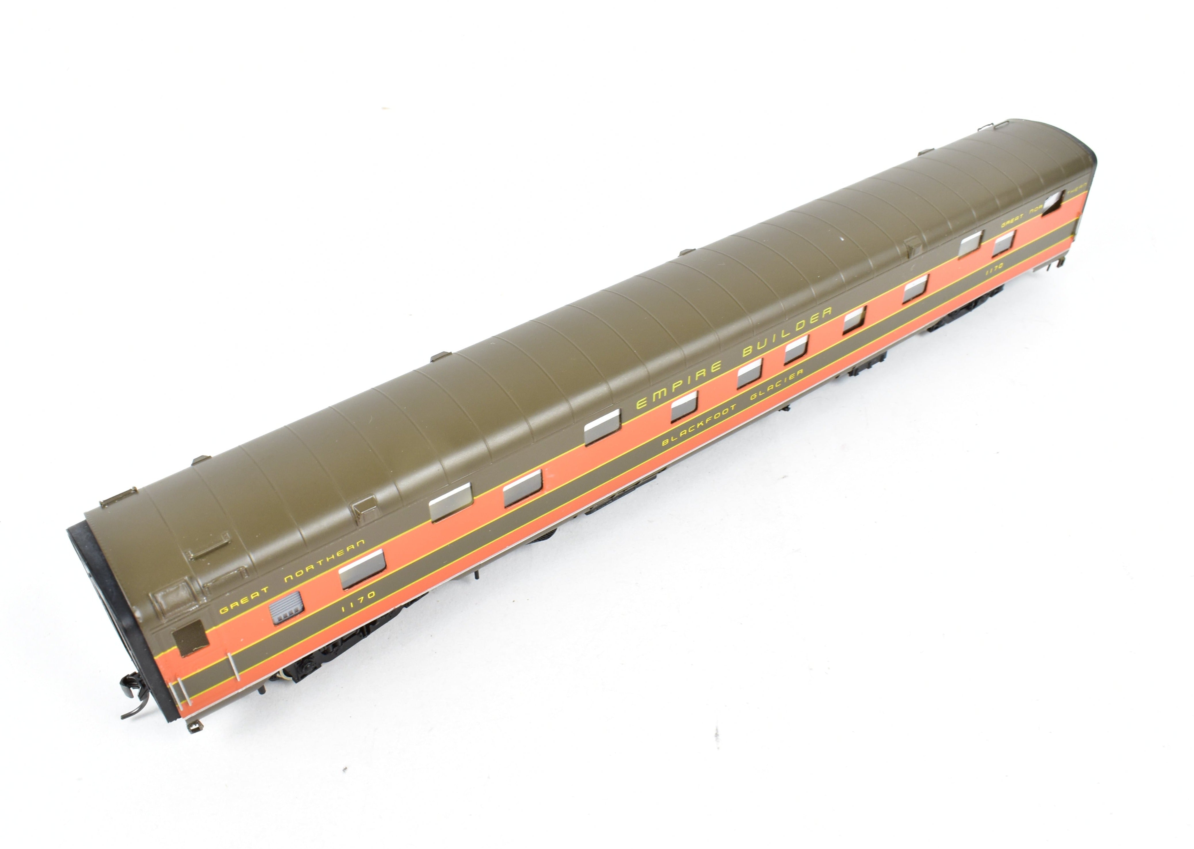 HO Scale Brass Key Imports GN - Great Northern Glacier Series Single Sleeper Car Professionally Painted for Collectors