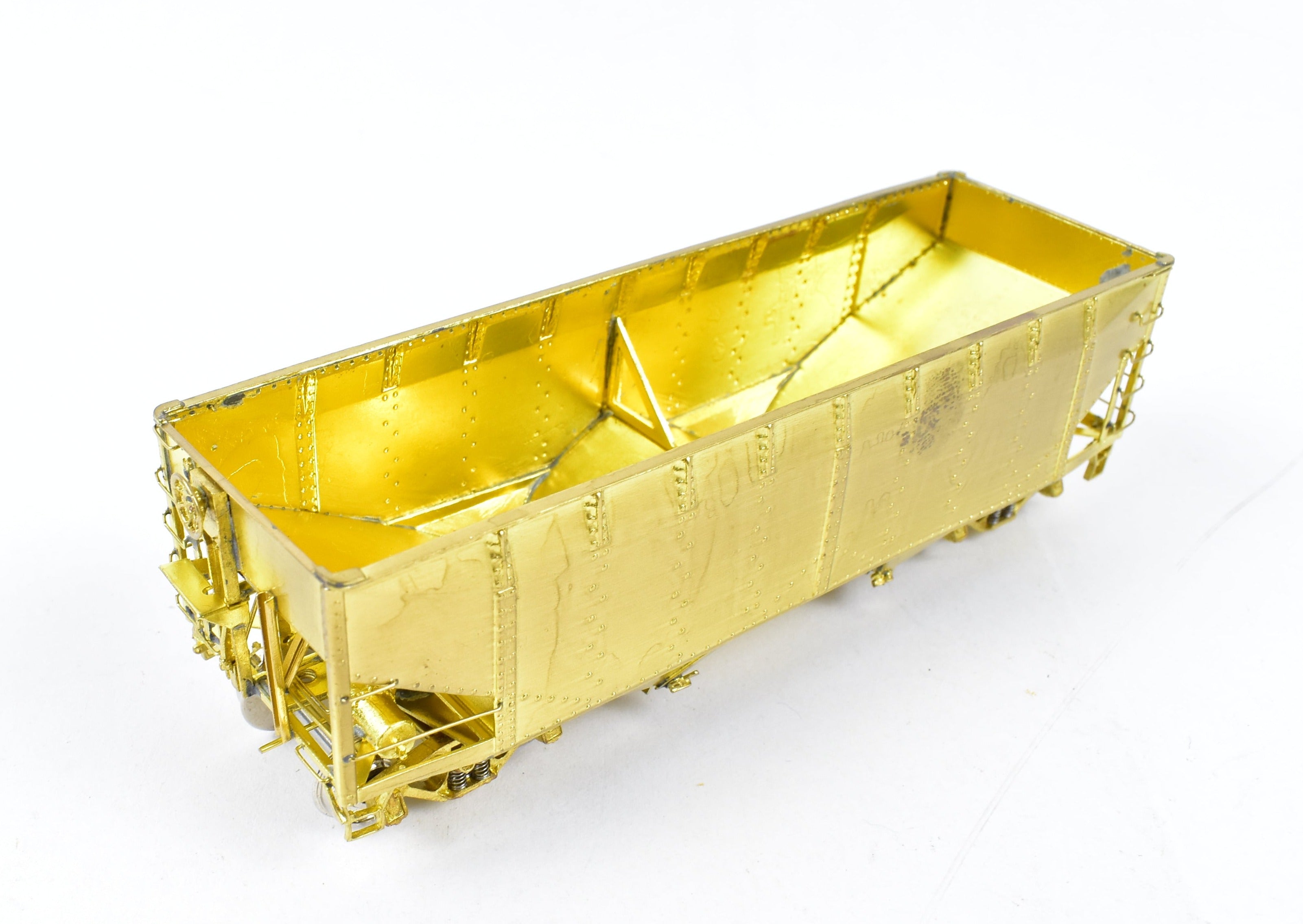 HO Scale Brass Freight Car - Overland Models, Inc. Chesapeake & Ohio (C&O) H-6 2 Bay Hopper Model