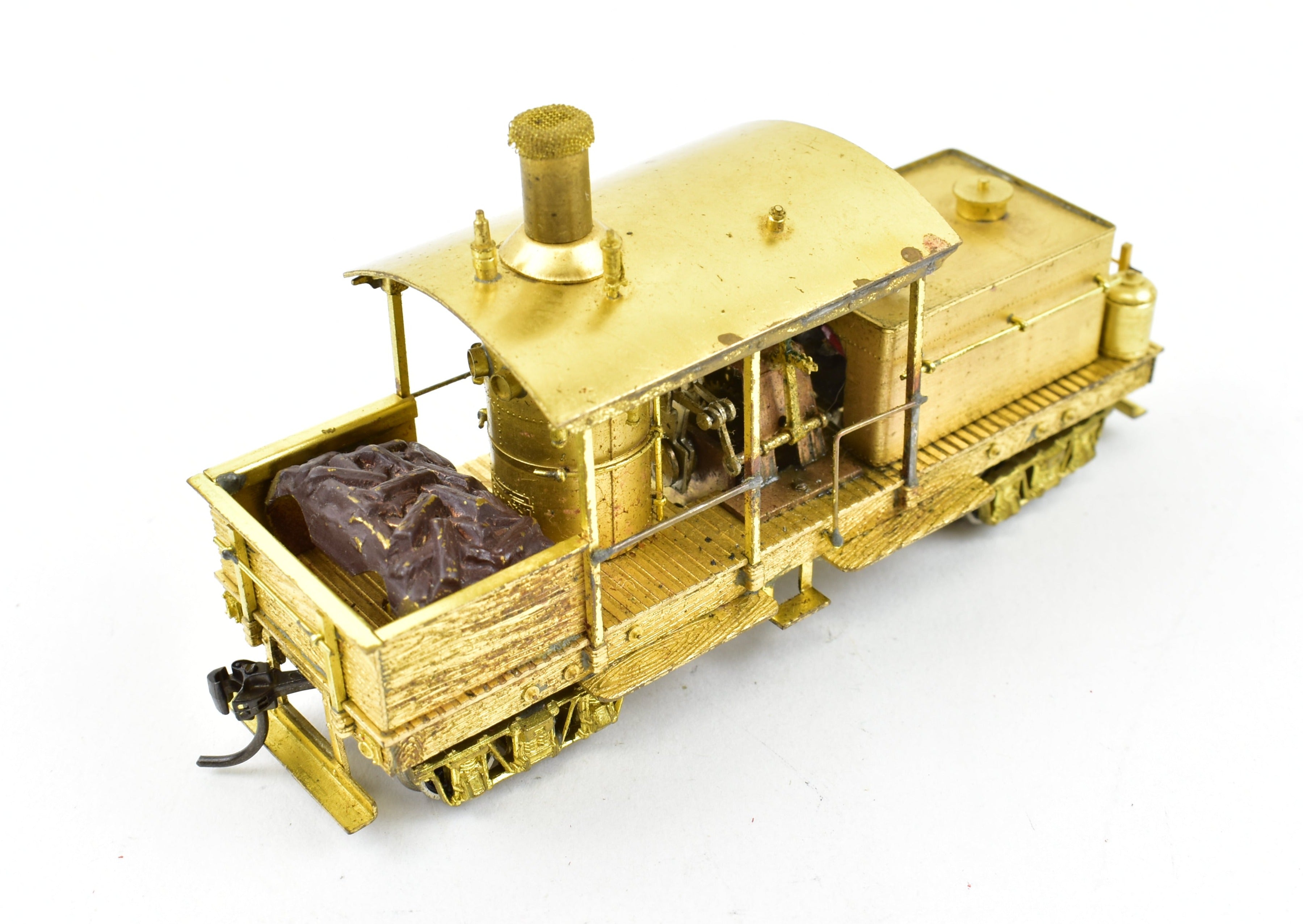 HO Scale Brass Westside Model Co. Collectible Various Logging Class A Climax Vertical Boiler Wooden Frame Model Train