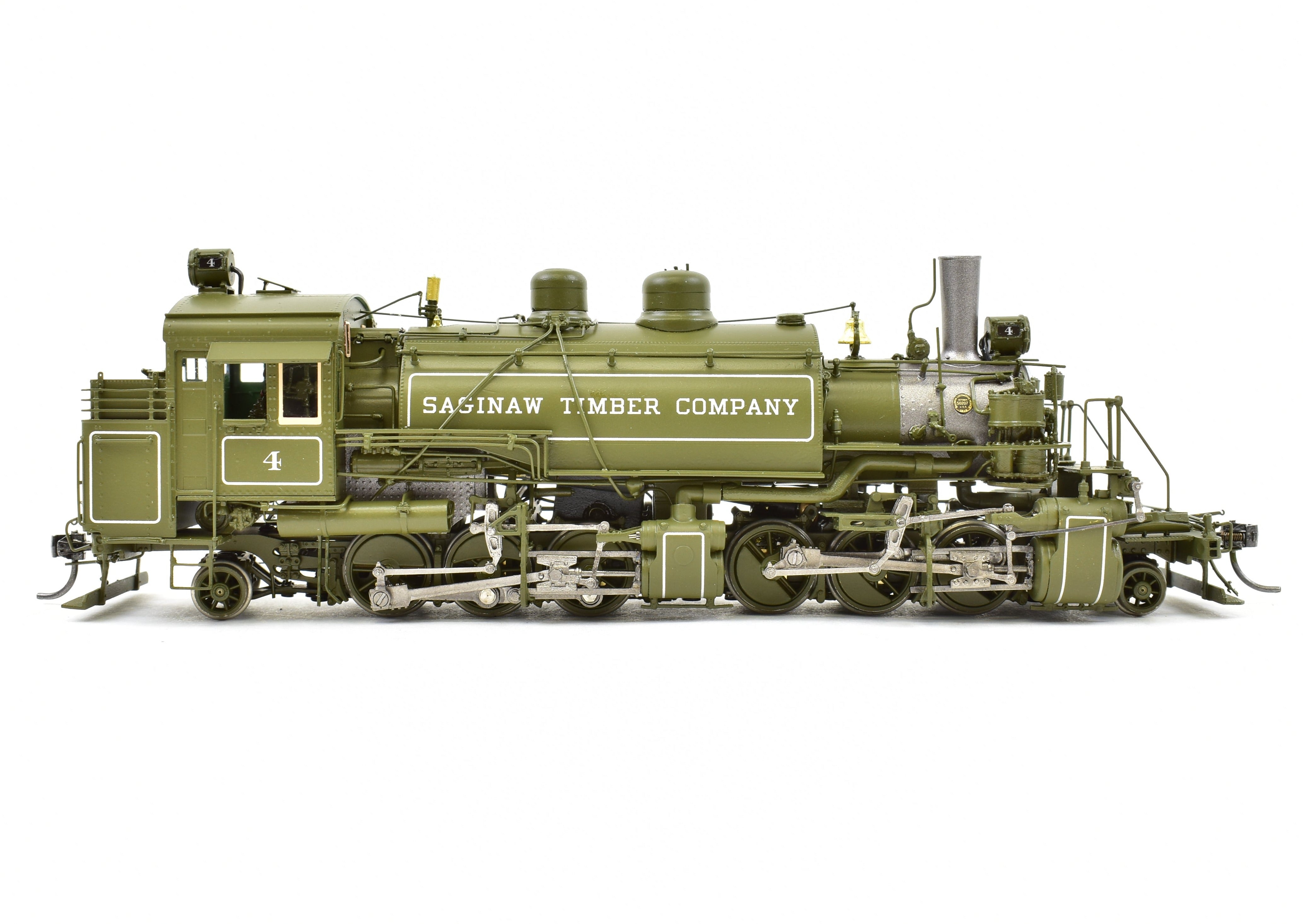 HO Scale NEW Brass DVP - Division Point Saginaw Timber Company #4 2-6-6-2T Baldwin Logging Mallet Locomotive Model - The Last One Available