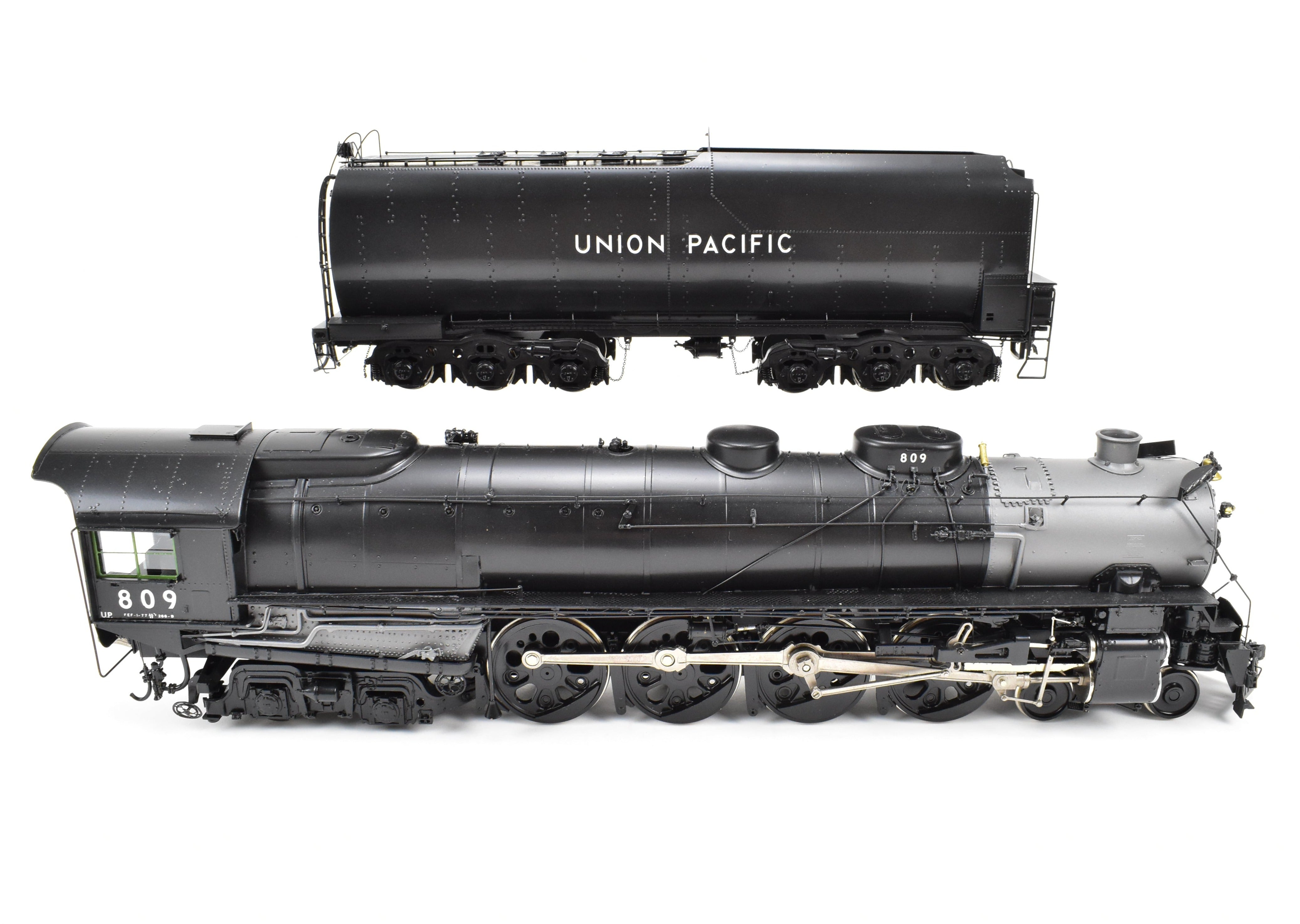 O Scale Brass Model Train - Overland Models, Inc. Union Pacific FEF - 1 4 - 8 - 4 Factory Painted Locomotive No. 809 As - Delivered