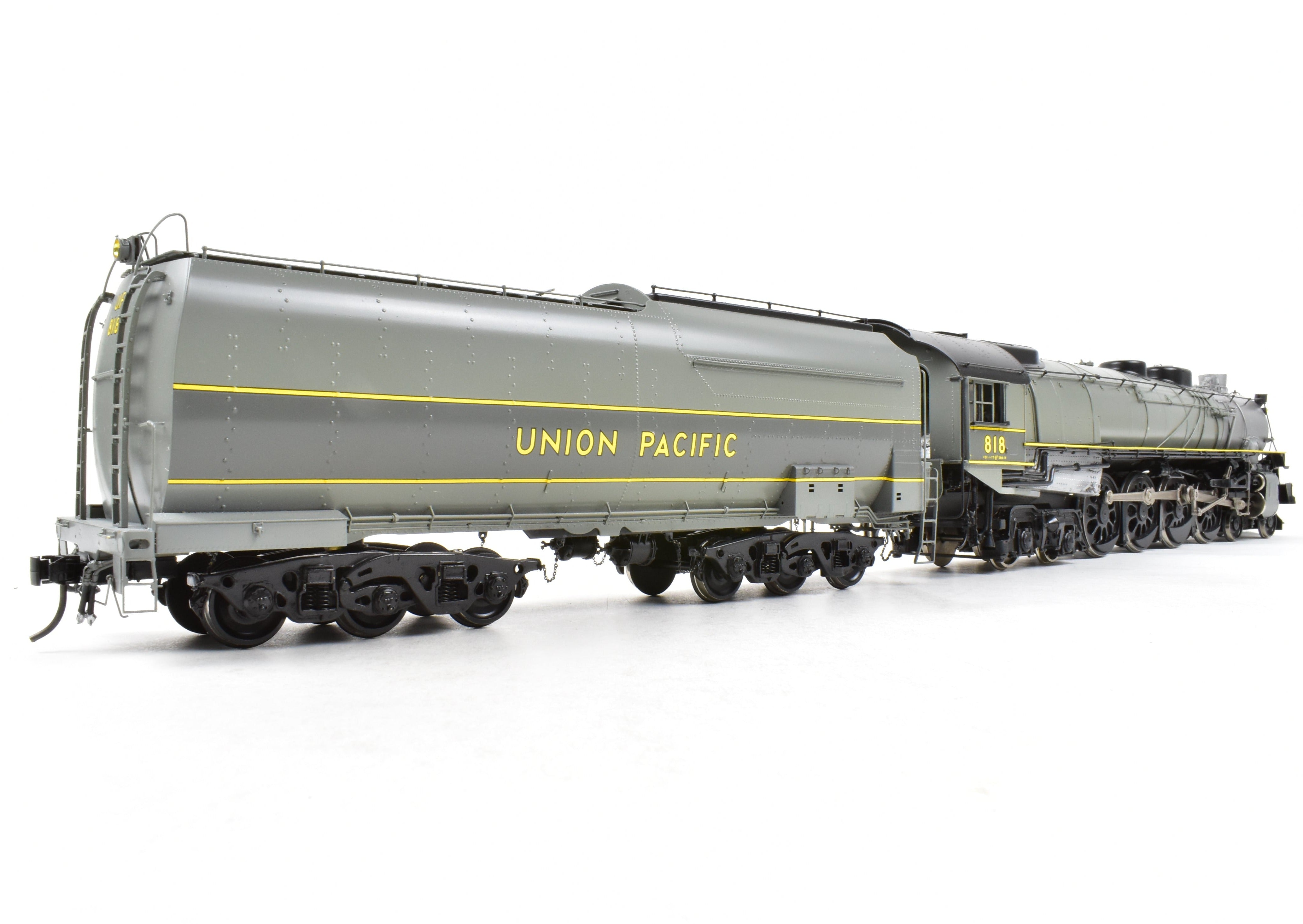 O Scale Brass Model Train - Overland Models, Inc. Union Pacific FEF - 1 4 - 8 - 4 Professional - Painted Locomotive No. 818 by TTG