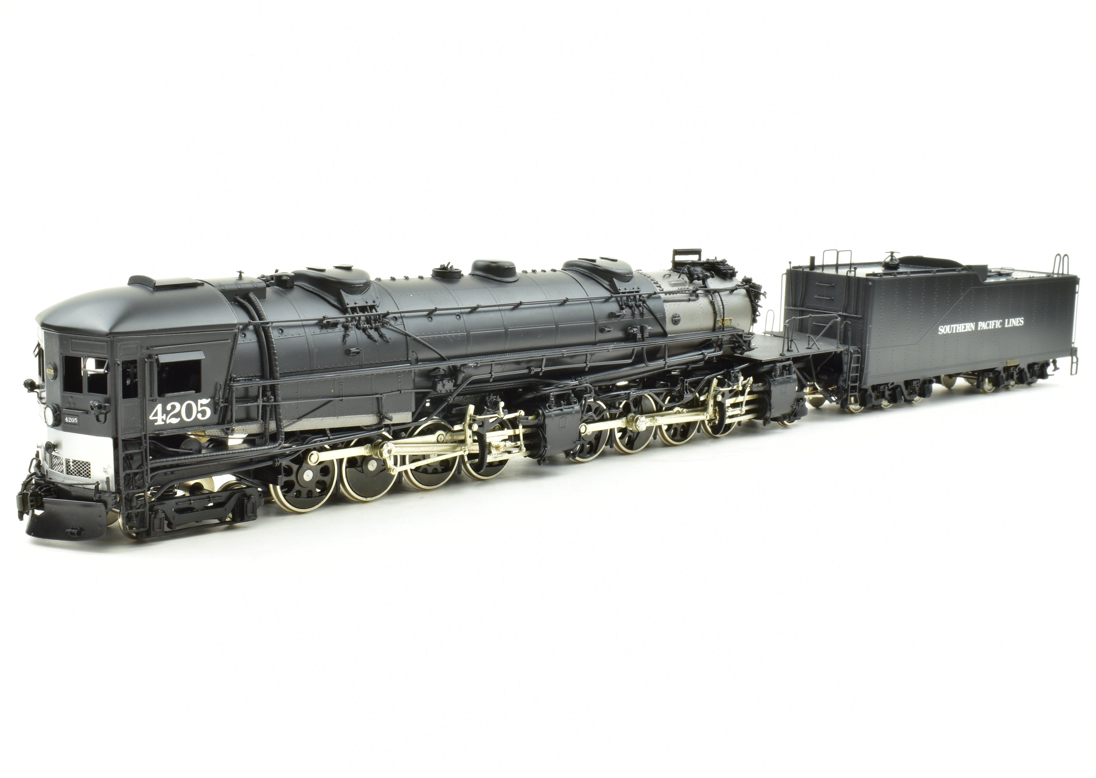HO Scale Brass Key Imports Southern Pacific AC - 10 4 - 8 - 8 - 2 Cab Forward Locomotive #4205
