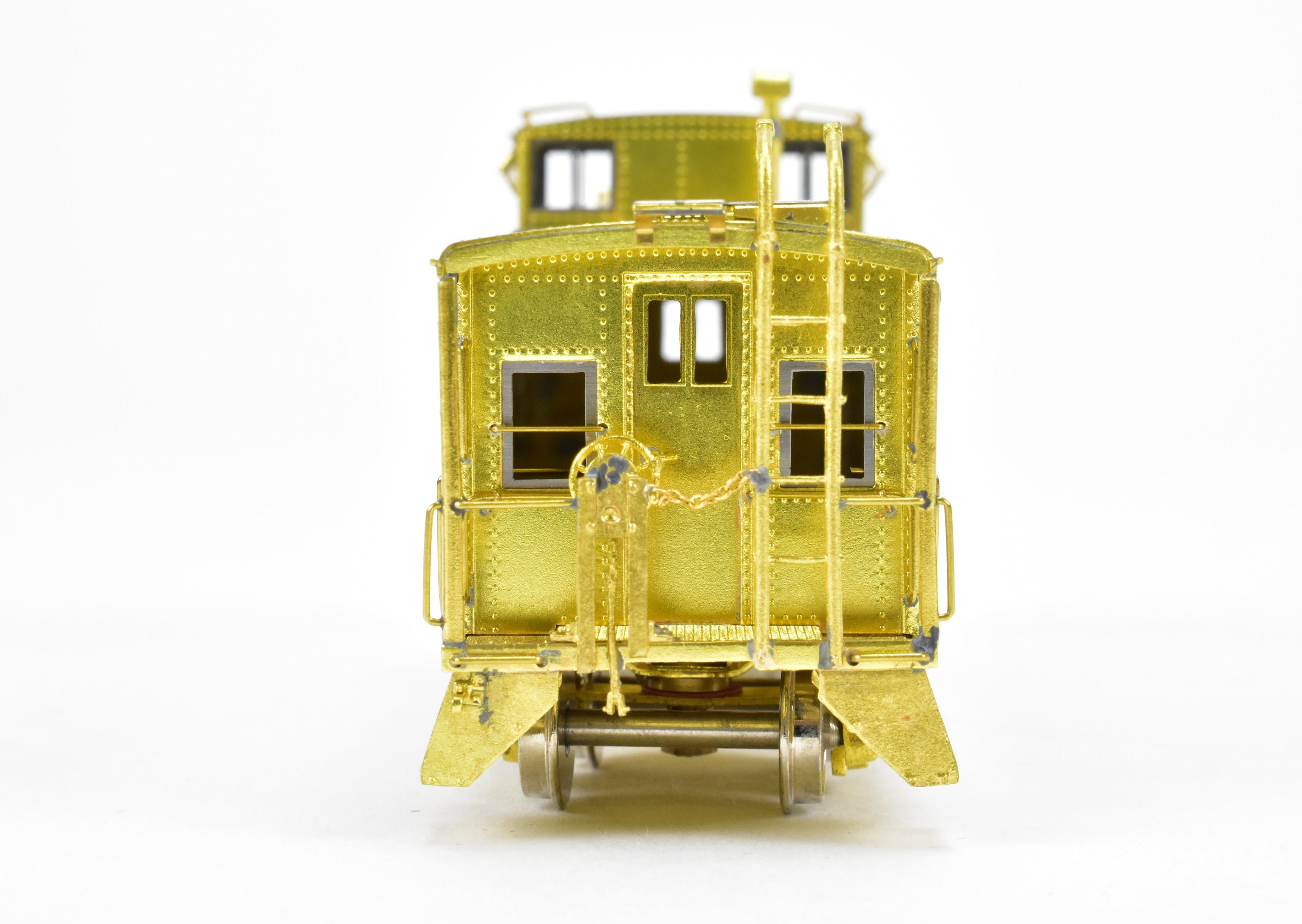 HO Scale Brass Model Train Caboose by Overland Models, Inc. - Representing Denver & Rio Grande Western 1400 Series Steel Caboose