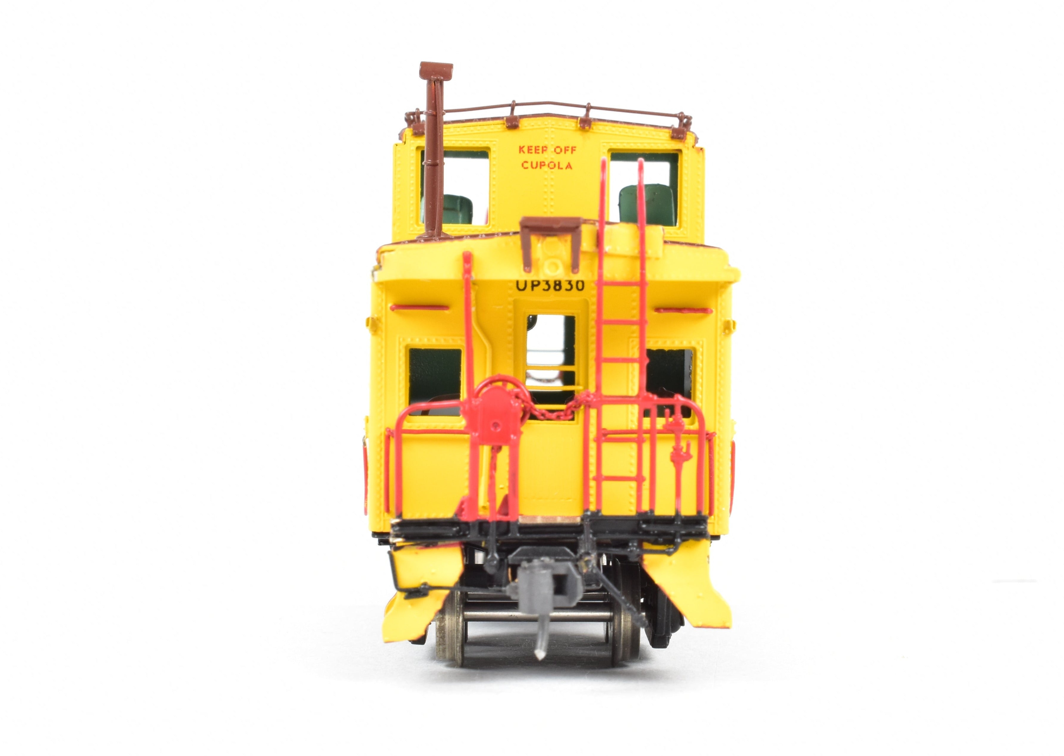 HO Brass OMI UP Union Pacific CA - 4 Steel Caboose 3830 with Safety Slogans