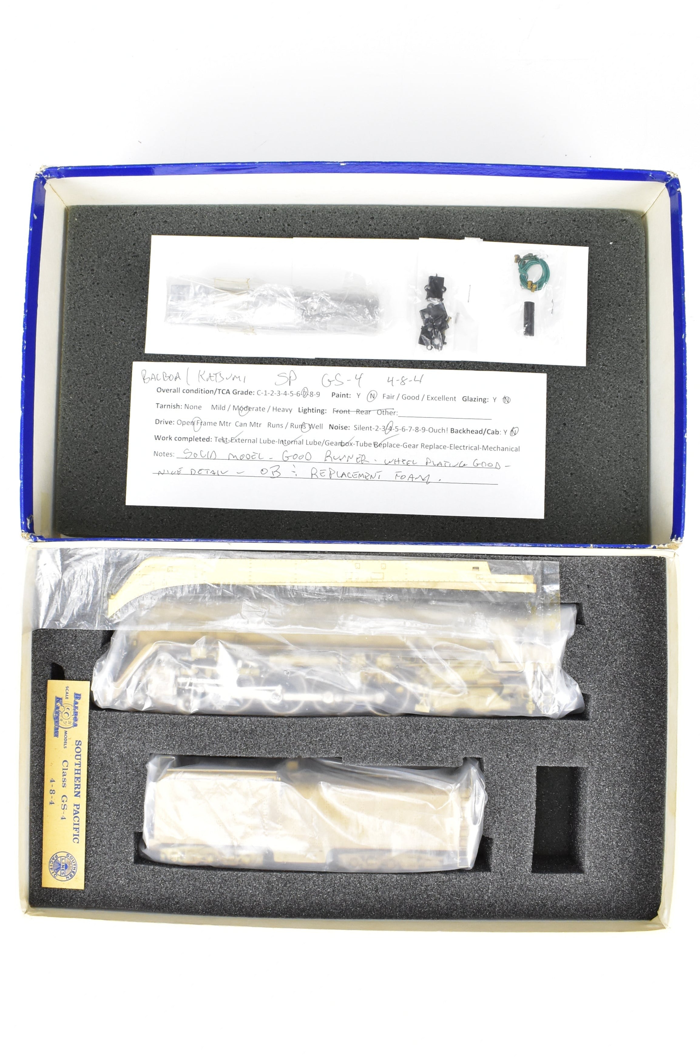 HO Scale Brass Balboa Southern Pacific GS - 4 4 - 8 - 4 Steam Locomotive Model with Detachable Skirts