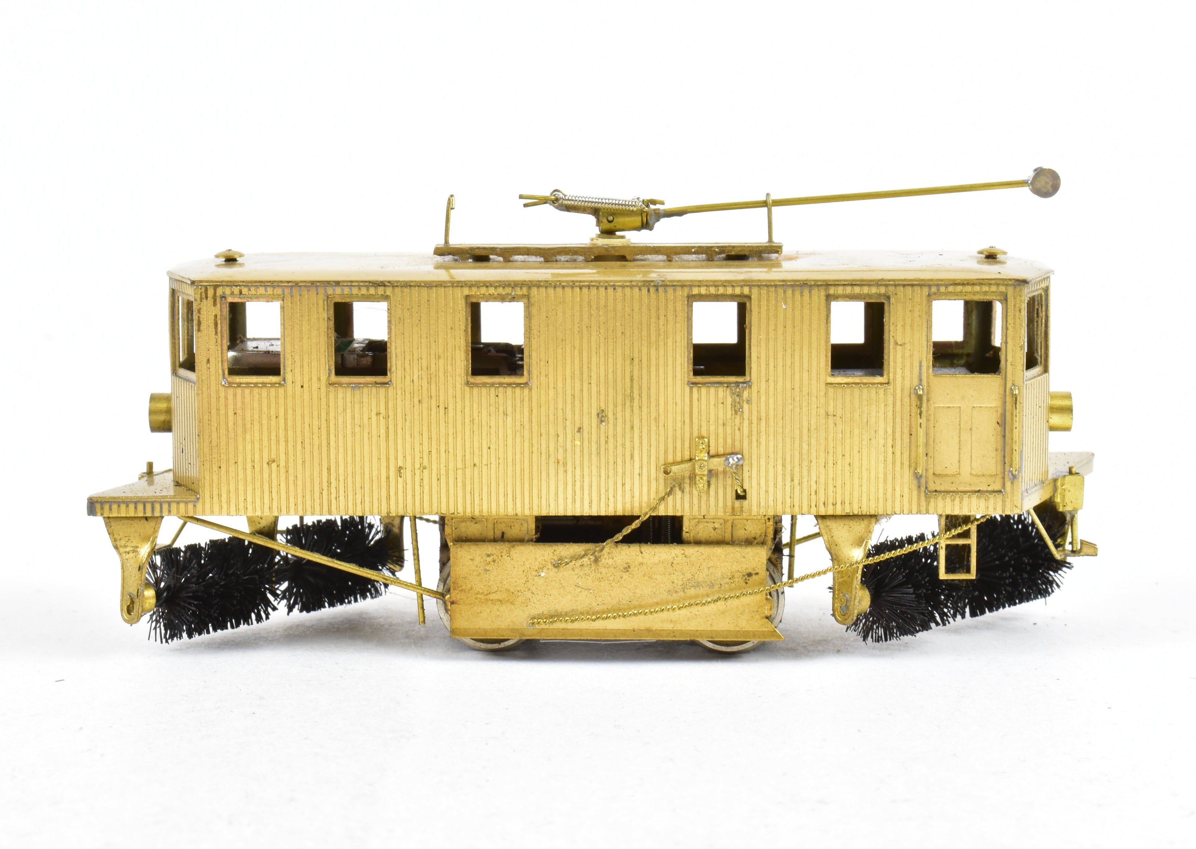 HO Scale Brass Fairfield Single Truck Sweeper Model - No Box, Nice Condition