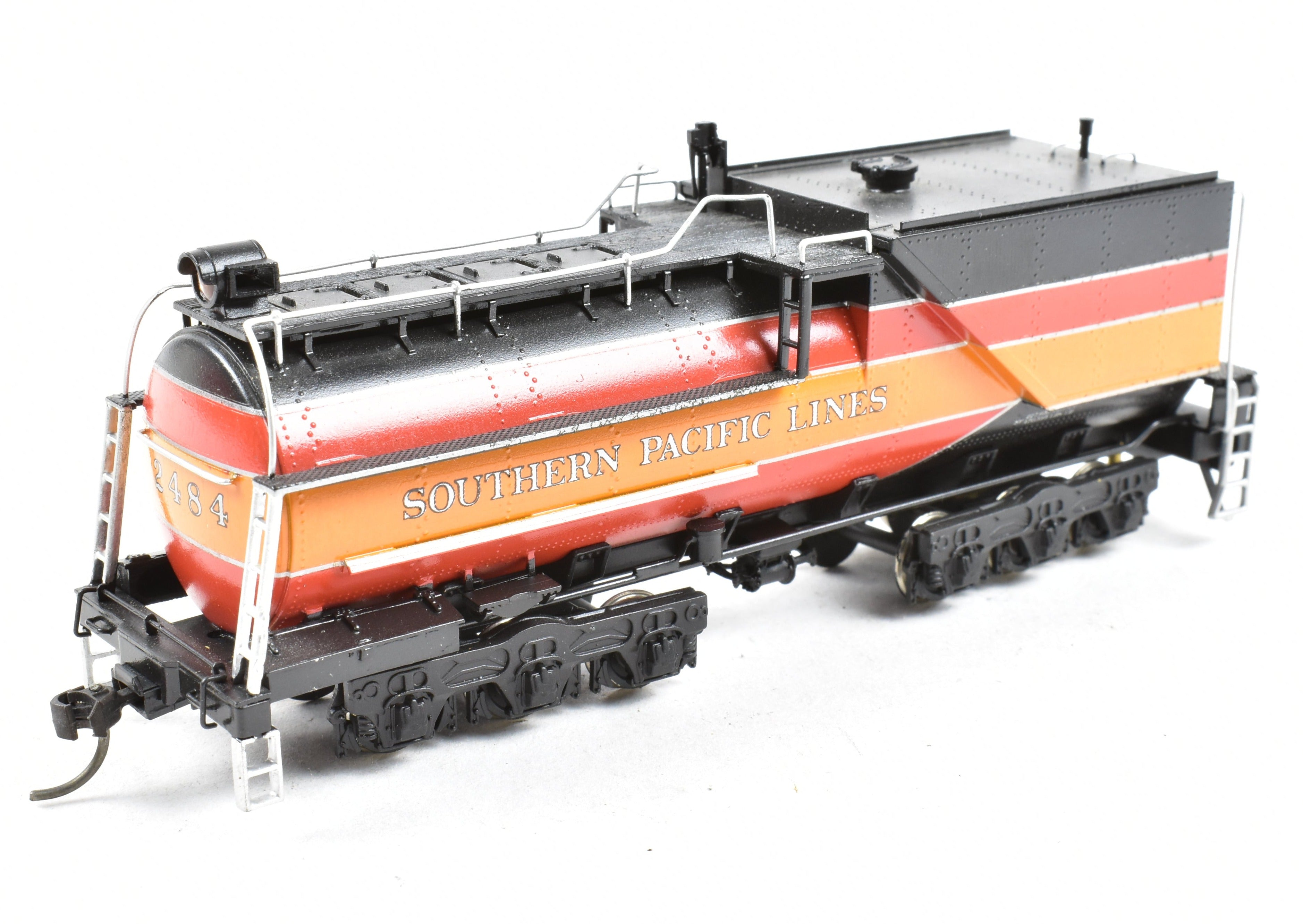 HO Scale Brass Model Train by Westside Model Co. - Southern Pacific Class P - 10 4 - 6 - 2 Streamlined Pro Painted Daylight No. 2484 with Can Motor Upgrade