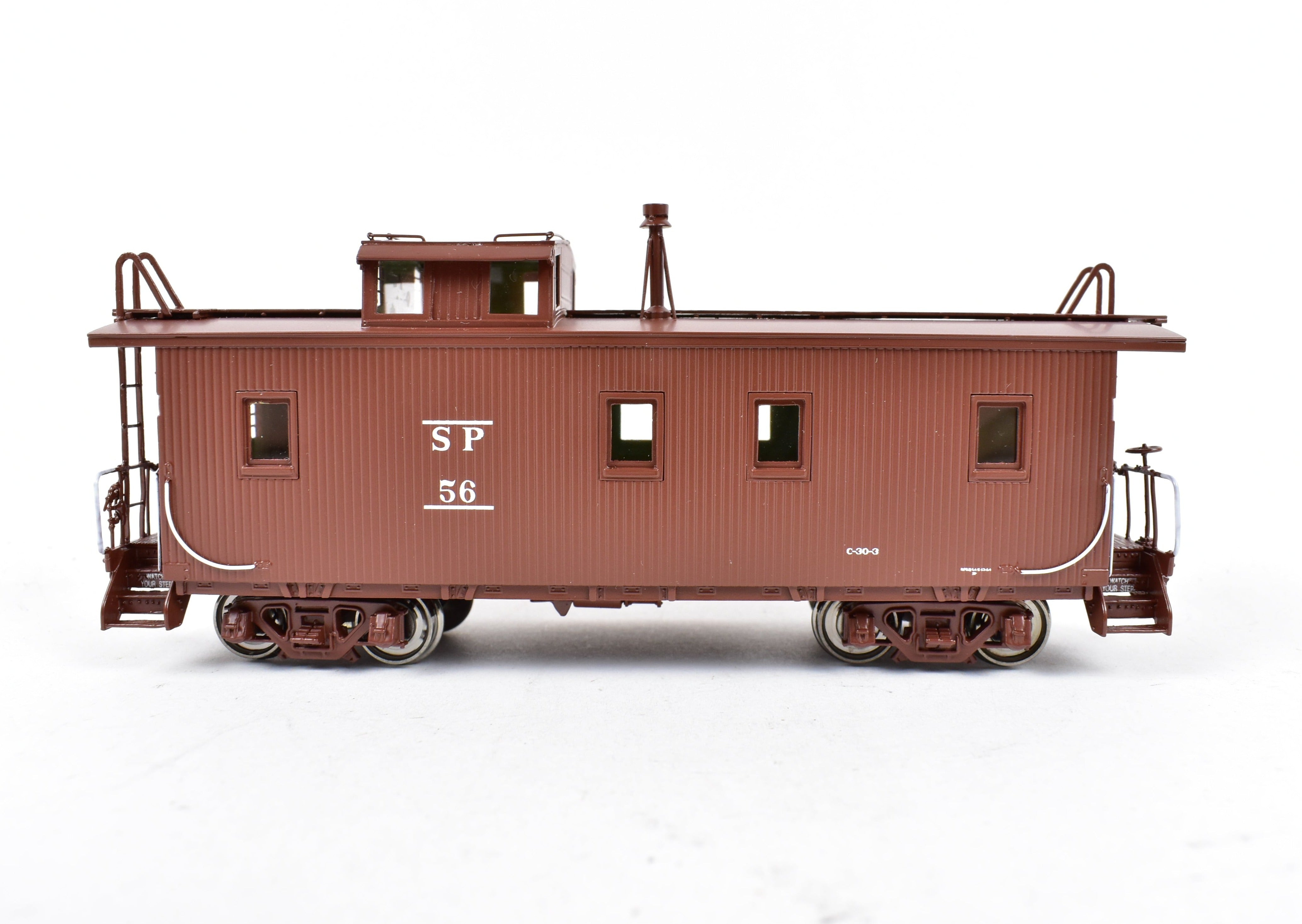 HO Scale Brass Southern Pacific Wood Side Caboose, Class C - 30 - 3 FP No. 56 by Challenger Imports