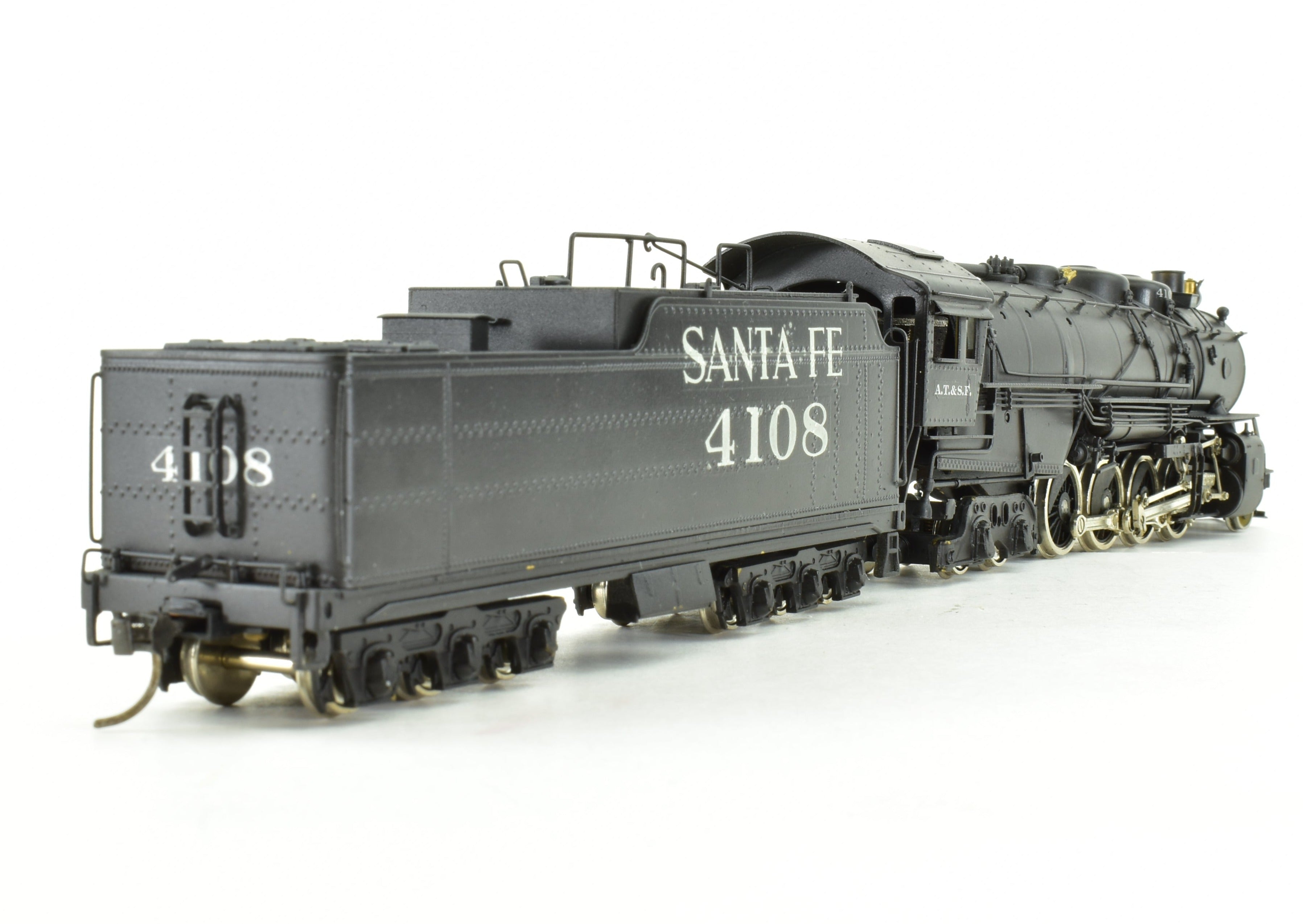 High - Quality HO Scale Brass PFM - United ATSF Santa Fe 2 - 8 - 4 Berkshire Custom - Painted Model Train
