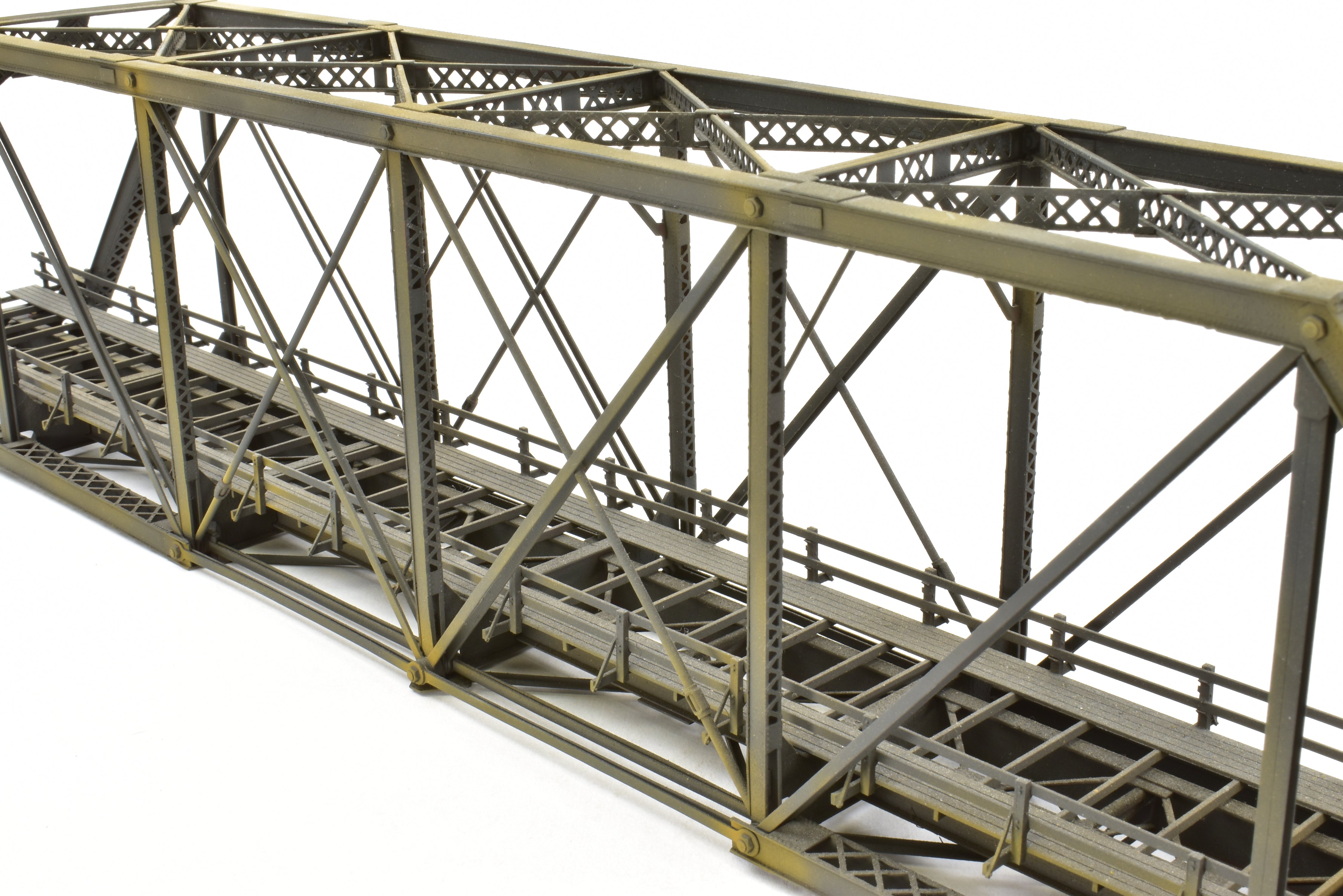 HO Scale Brass OMI - Overland Models, Inc 167-Foot Pin Connected Bridge for Various Roads in CP Black Color Model Train Accessory