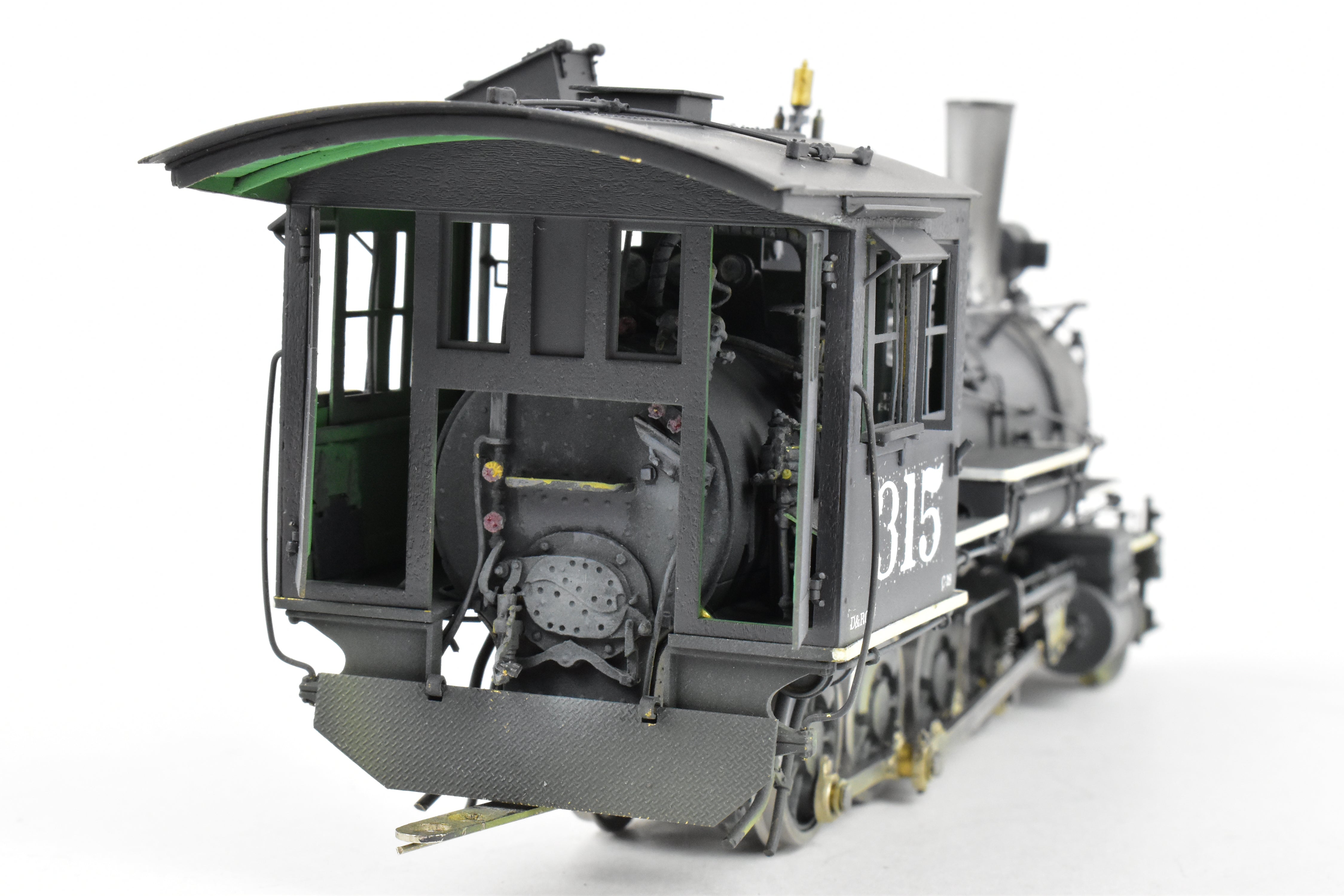 Brass OMI - Overland Models D&RGW C-18 2-8-0 #315 Weathered 1940s Switching Locomotive