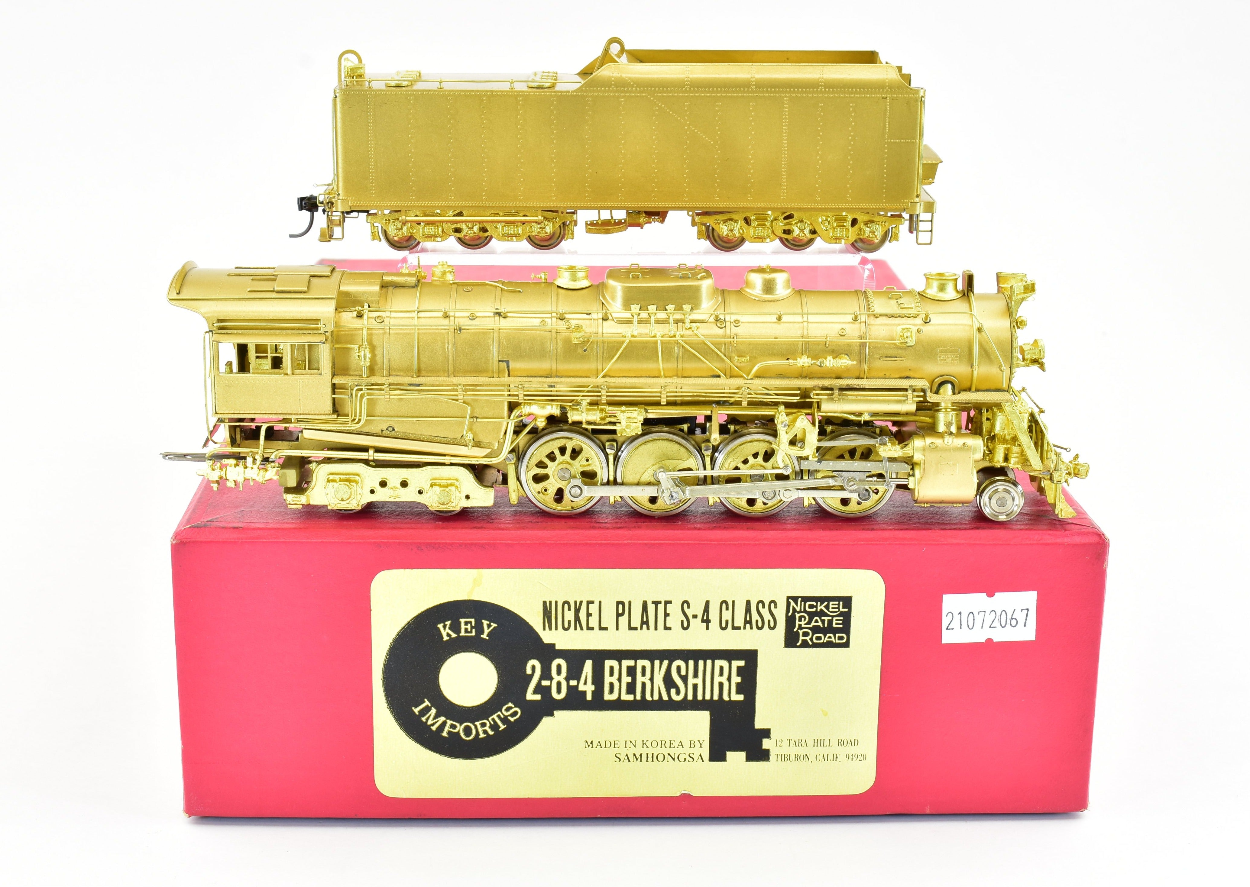 HO Brass Key Imports NKP Nickel Plate Road S - 4 2 - 8 - 4 Berkshire with Sound Feature