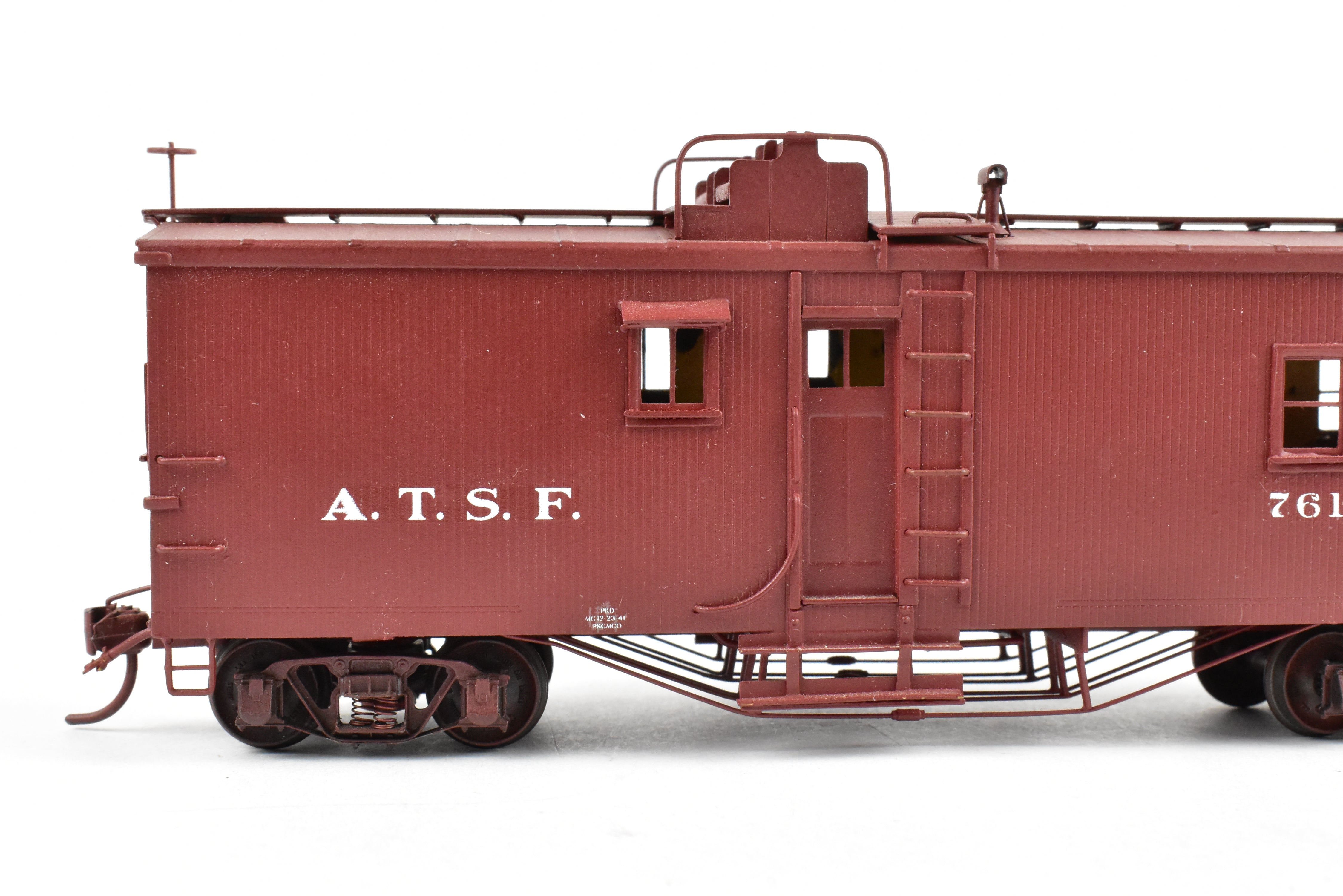 Custom Painted HO Brass Key Imports ATSF Santa Fe Caboose No. 761