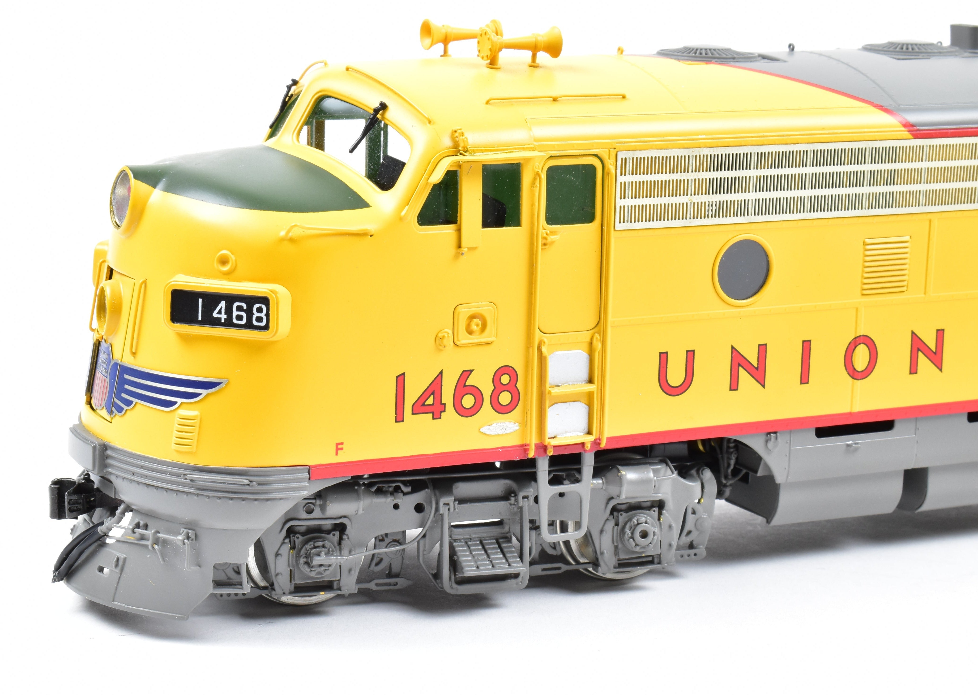 O Scale Brass Key Imports Union Pacific EMD F - 7A/B Locomotive Set with Factory Painting, Model No. 1468 & 1468B
