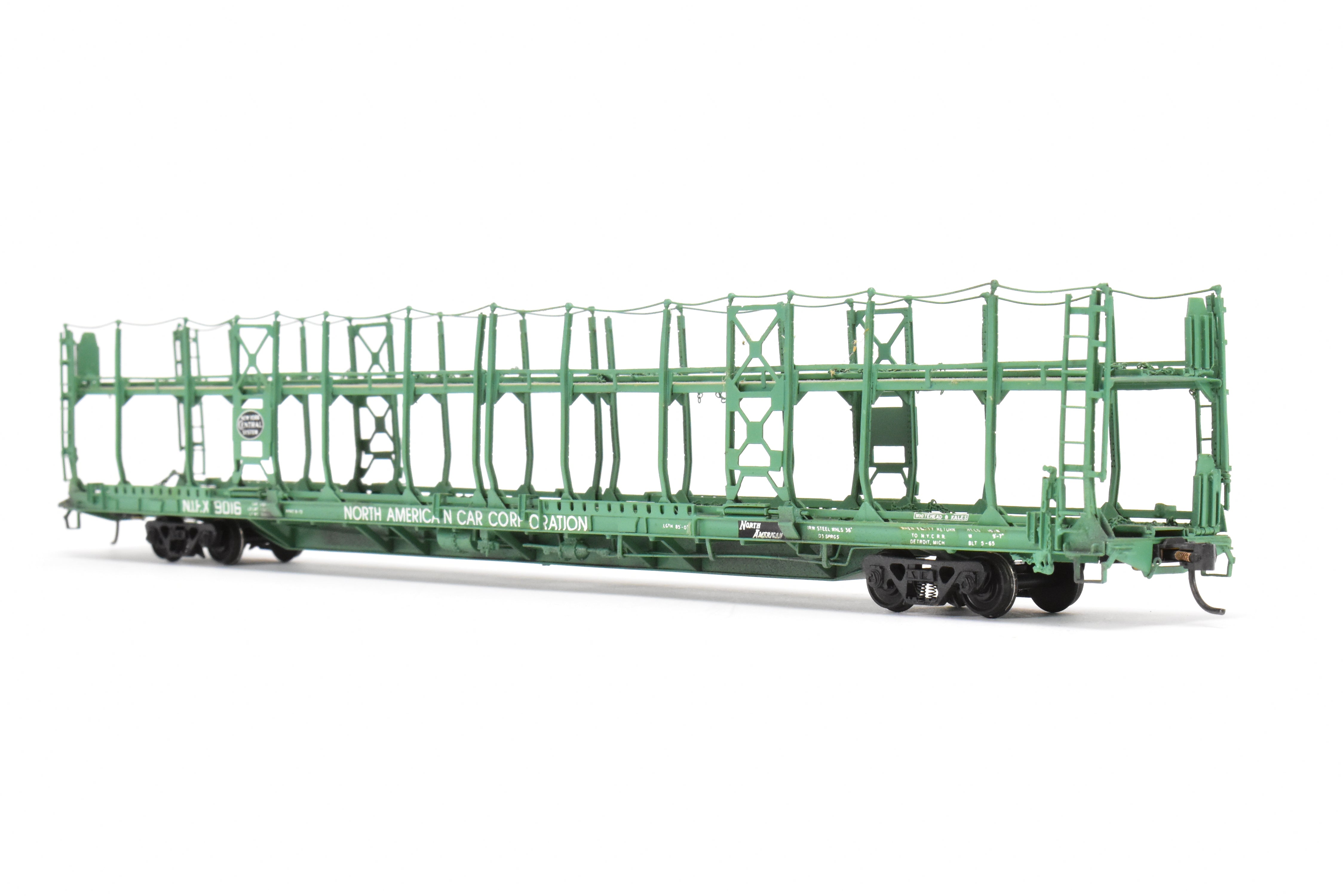 HO Brass OMI NYC - New York Central Bi - Level Auto Rack Factory - Painted NIFX Model