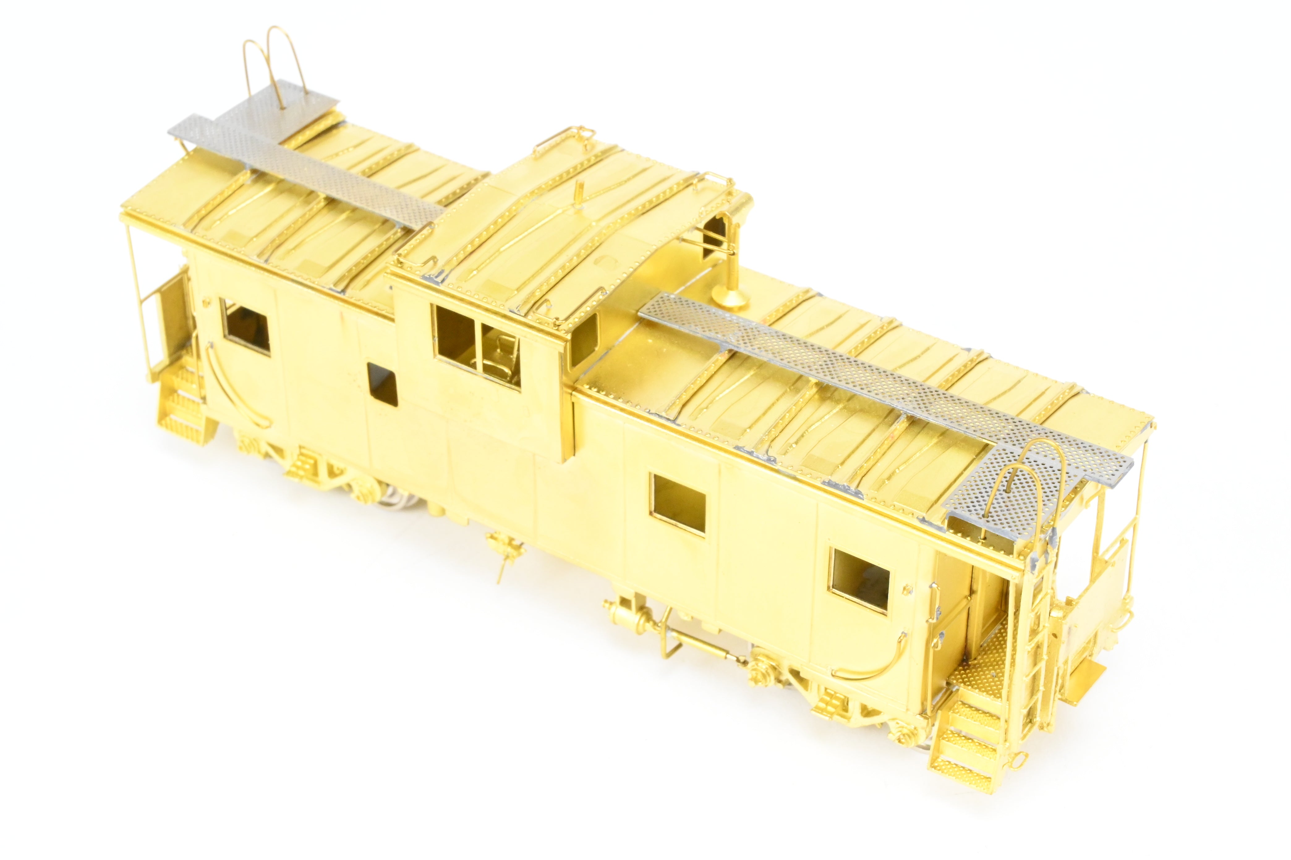 HO Scale Brass Connecting OMI - Overland Models, Inc. Spokane, Portland & Seattle International Wide Vision Caboose Model for Railroad Enthusiasts