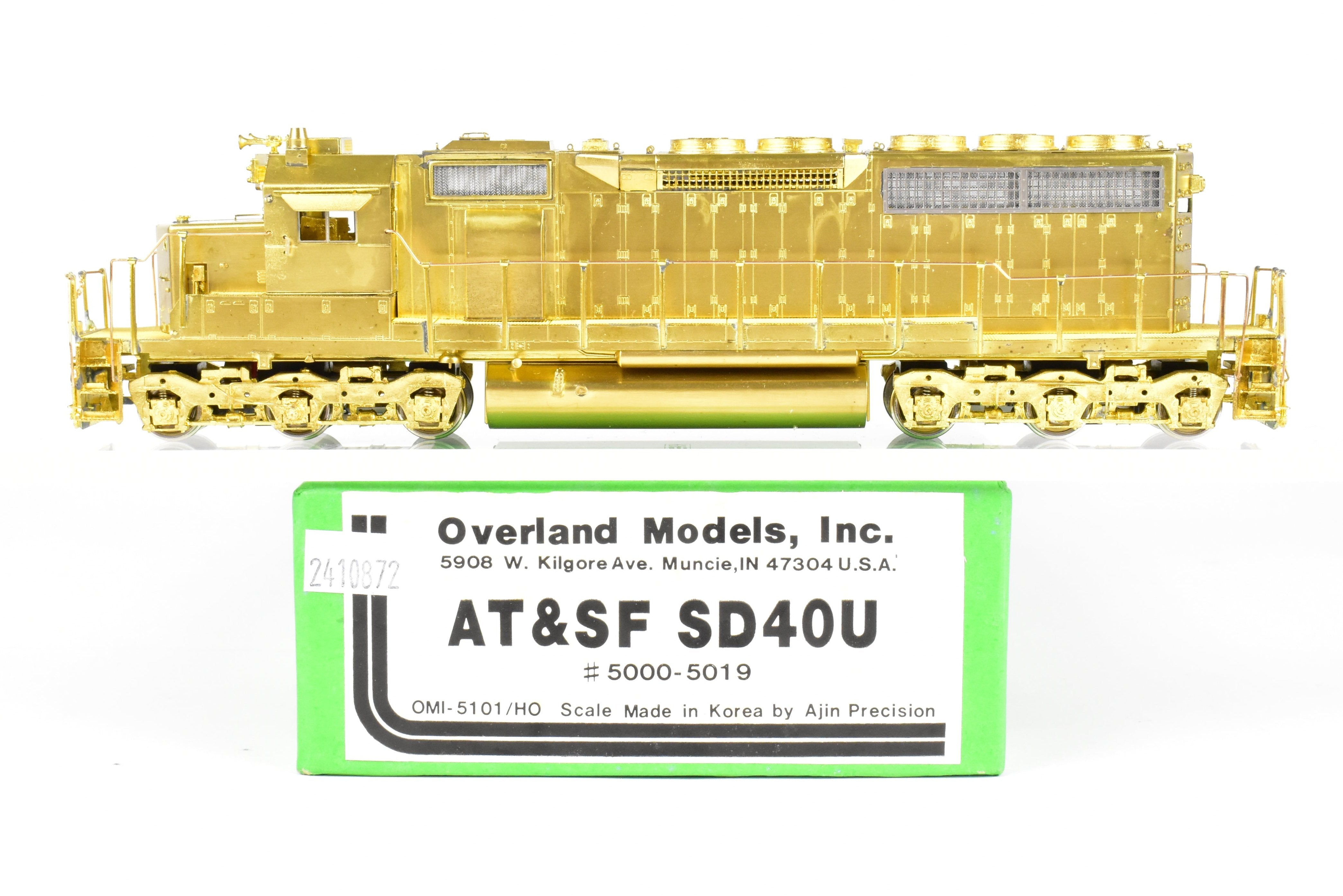 HO Scale Brass ATSF - Santa Fe EMD SD40U Models #5000 - 5019 by Overland Models Inc.