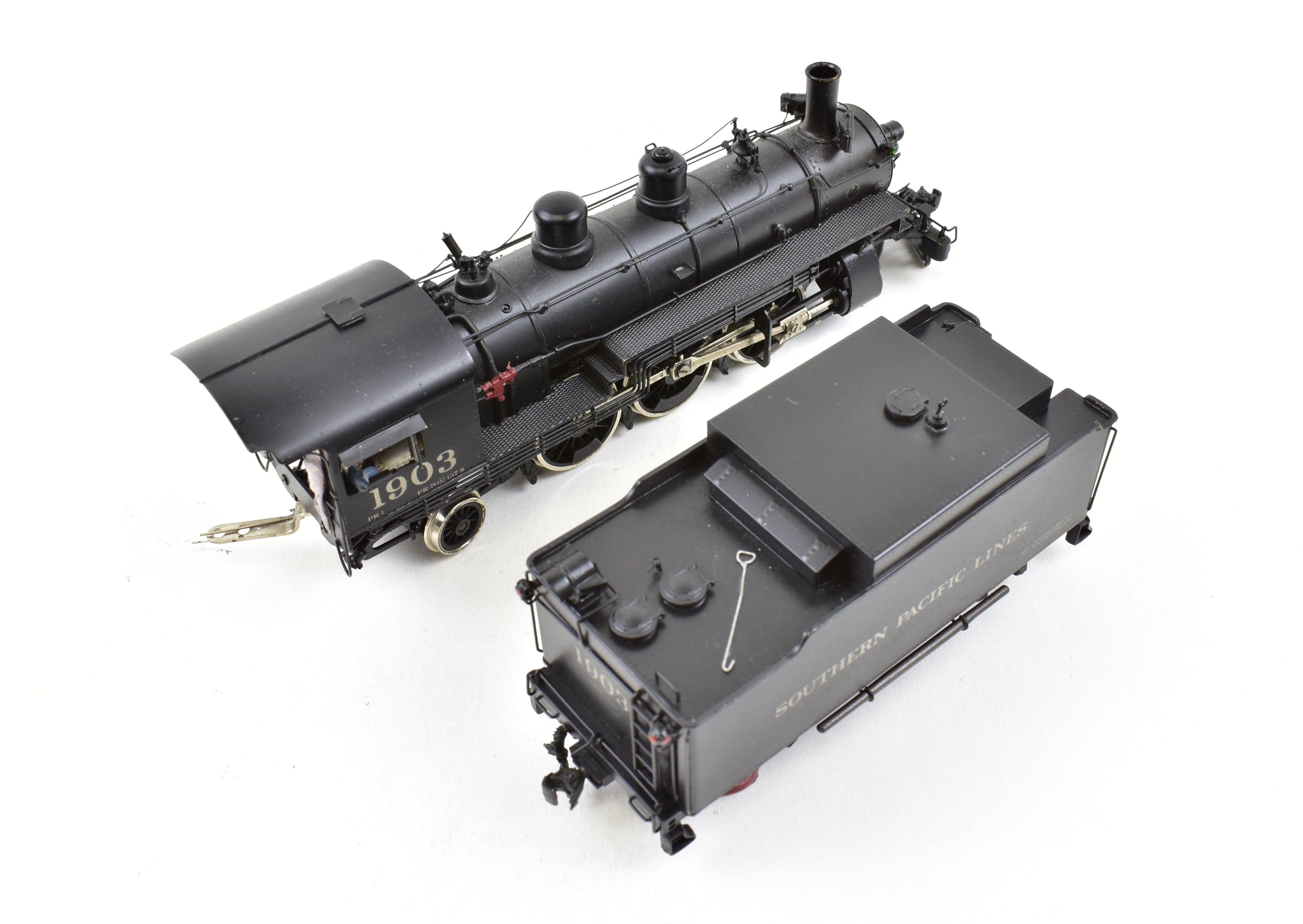 HO Scale Brass Model Train by Westside Model Co. - Southern Pacific Class PR - 1 2 - 6 - 2 Prairie Locomotive with Custom Painting