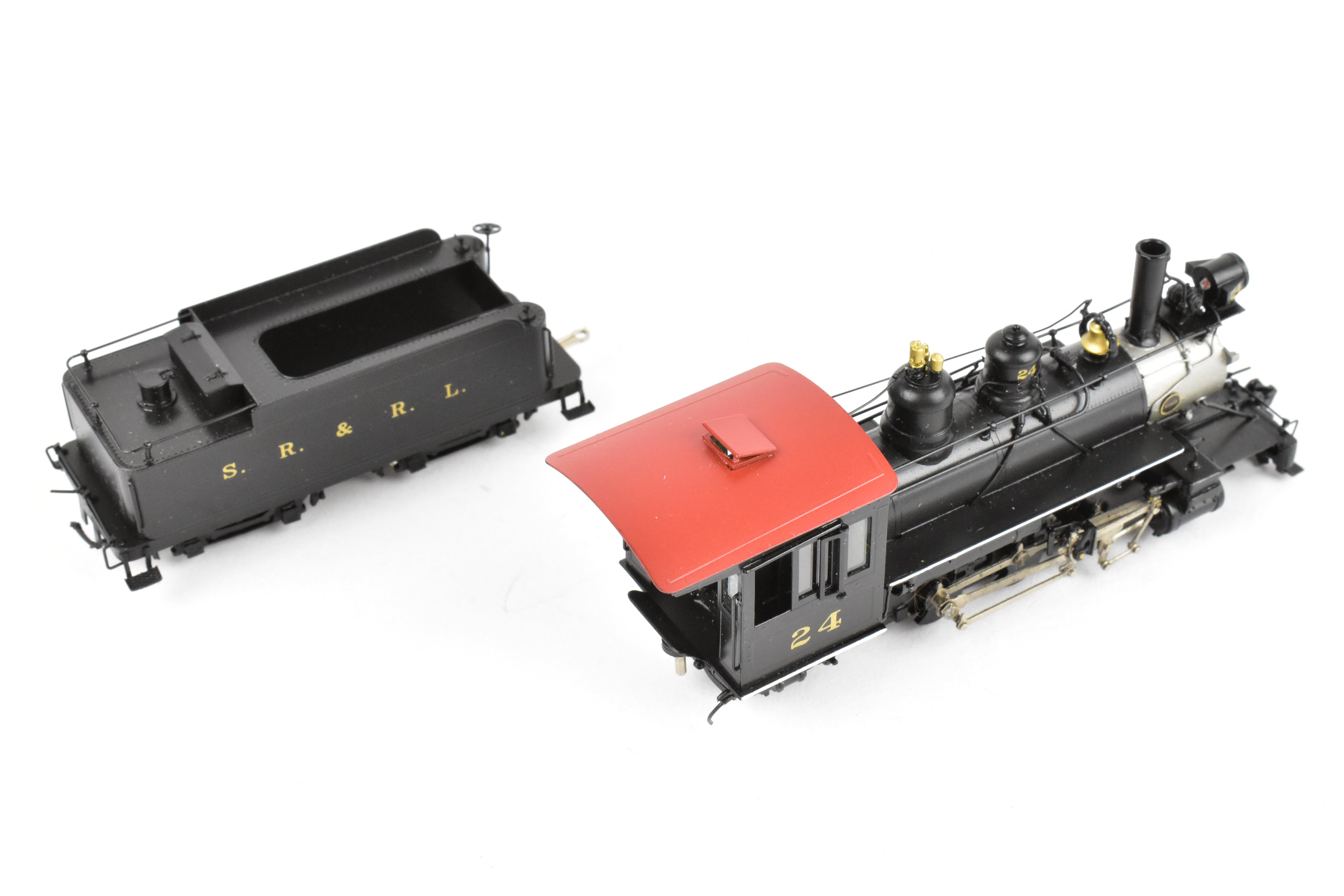 HOn30 Scale Brass Model Train & Trooper of Sandy River & Rangeley Lakes #24 2-6-2 FP - Ideal for Maine Narrow Gauge Enthusiasts