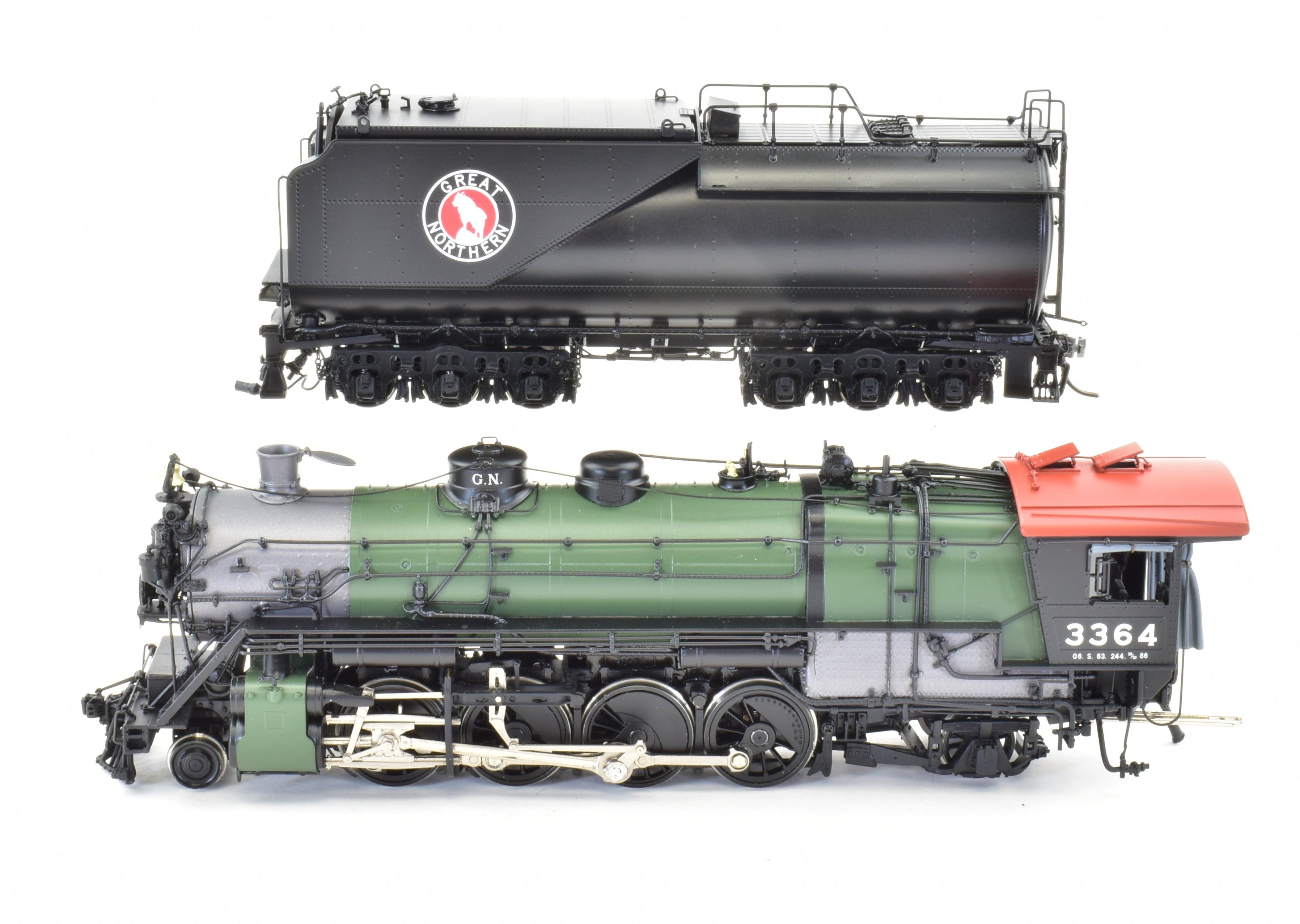 HO Scale Brass Model Train Engine - W&R Enterprises Great Northern O - 6 2 - 8 - 2 Version 2, FP #3364