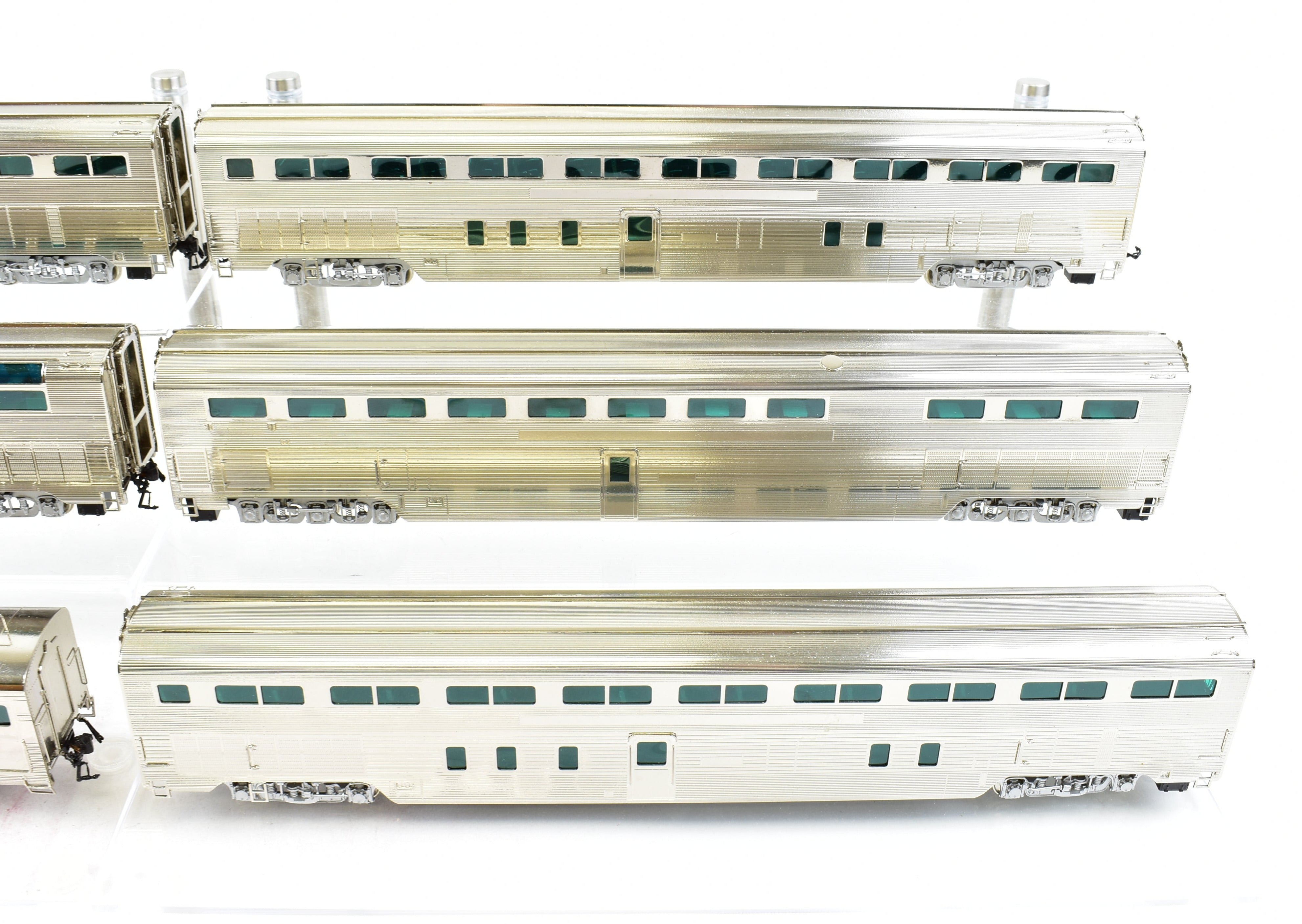 HO Brass CON Hallmark Models ATSF Santa Fe High-Level 6-Car Super Crown Special Revised Set