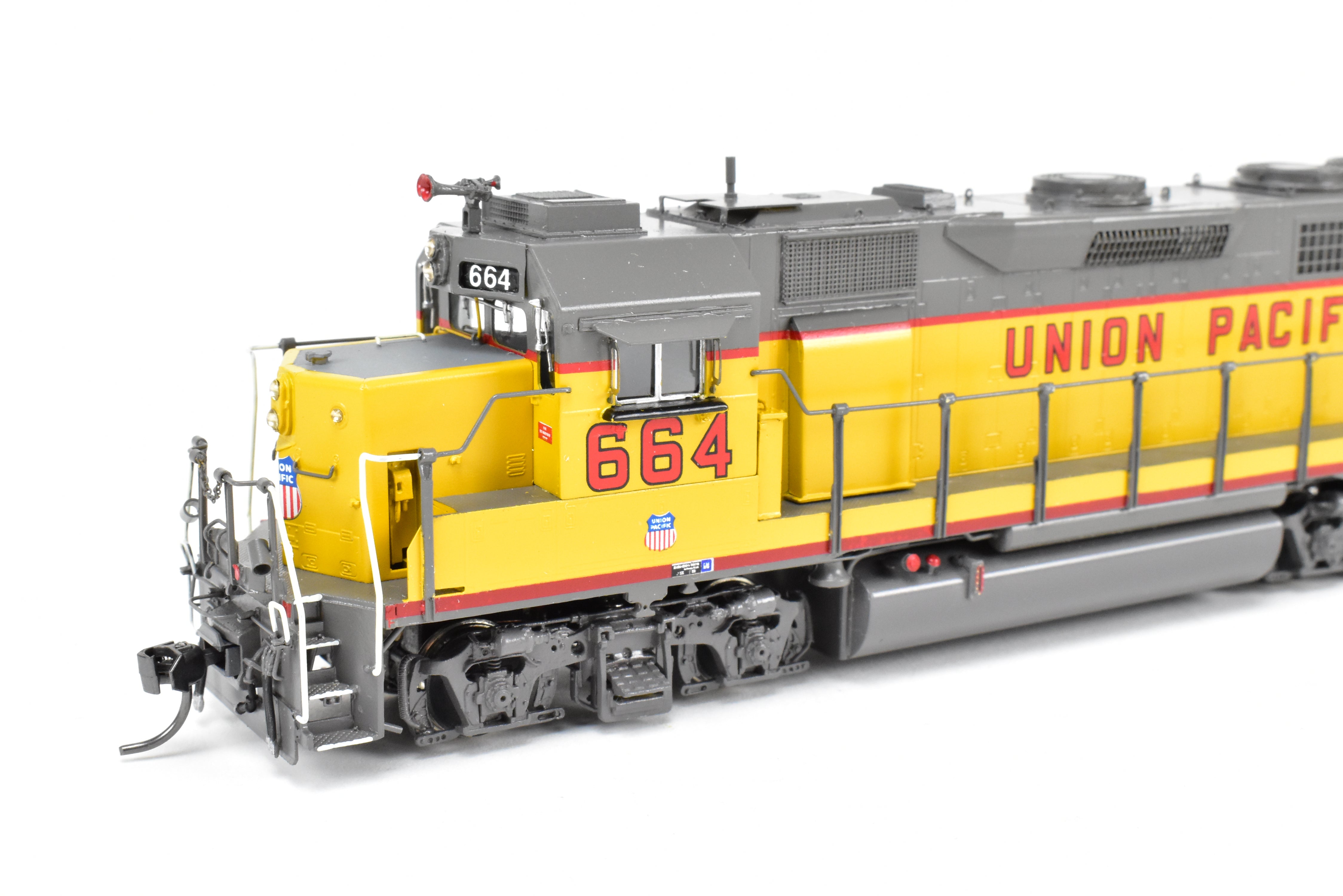 HO Scale Brass Locomotive Model - OMI - Overland Models, Inc. Union Pacific (Former WP) EMD GP40 Professionally Painted Engine #664