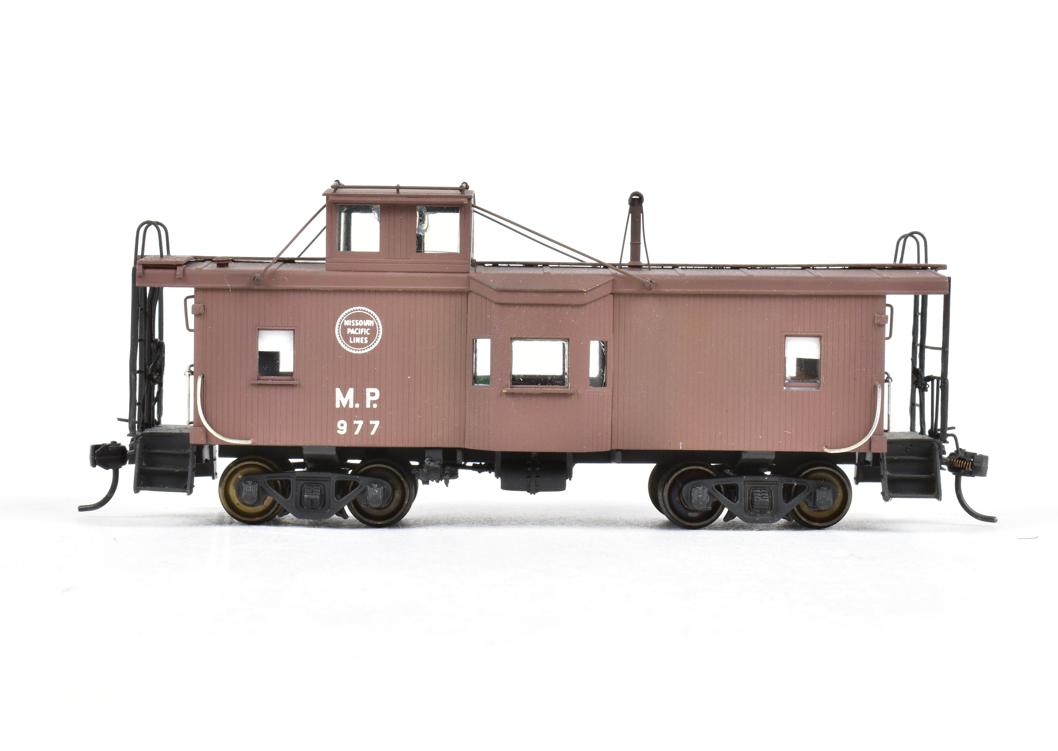 HO Brass OMI Missouri Pacific Cupola & Bay Window Caboose with Custom Paint, Wrong Box