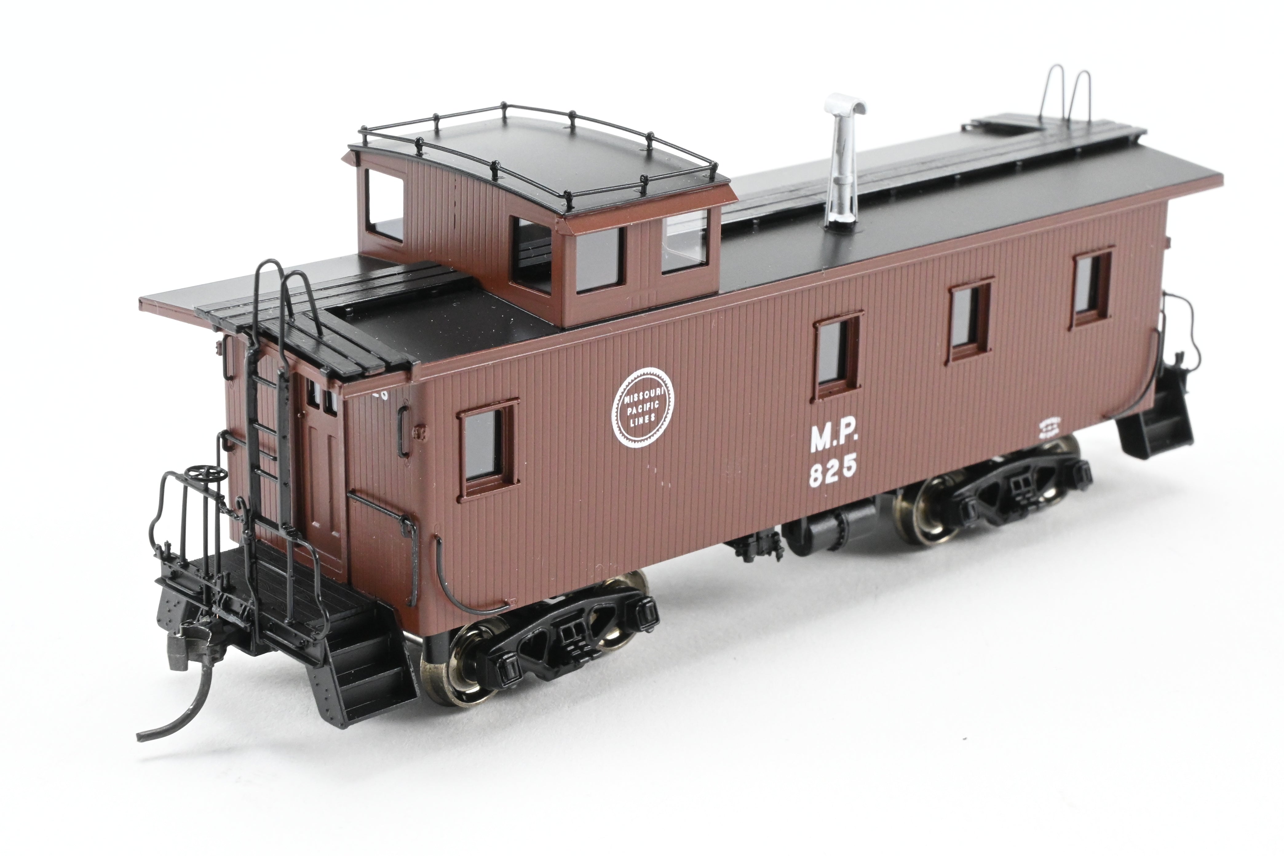 HO Scale Brass Missouri Pacific Wood - Side Caboose F/P #825 by OMI (Overland Models, Inc.)