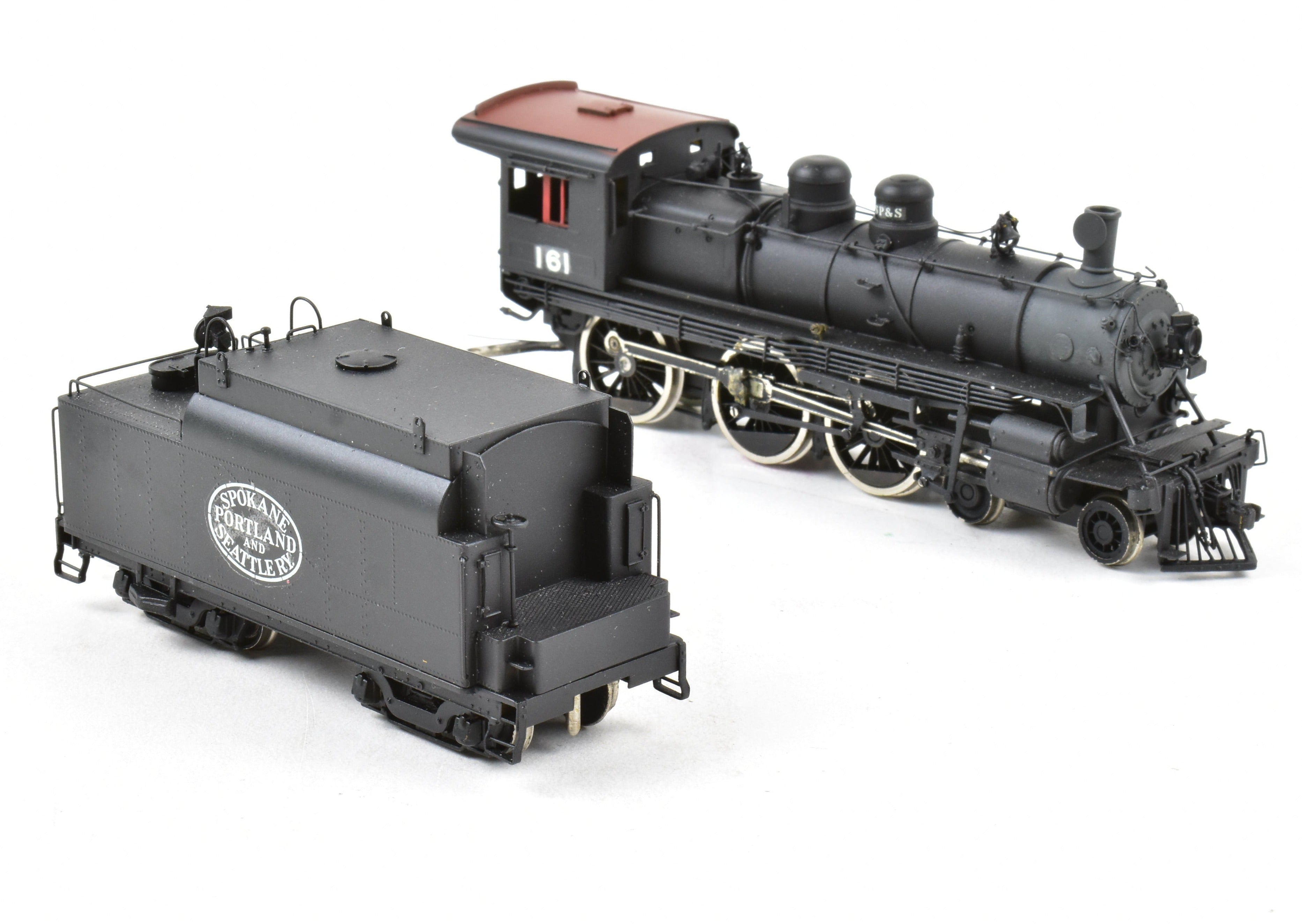 HO Scale Brass Model Train by Overland Models Inc. - Great Northern 4-6-0 E-15 Custom Painted for Spokane Portland & Seattle