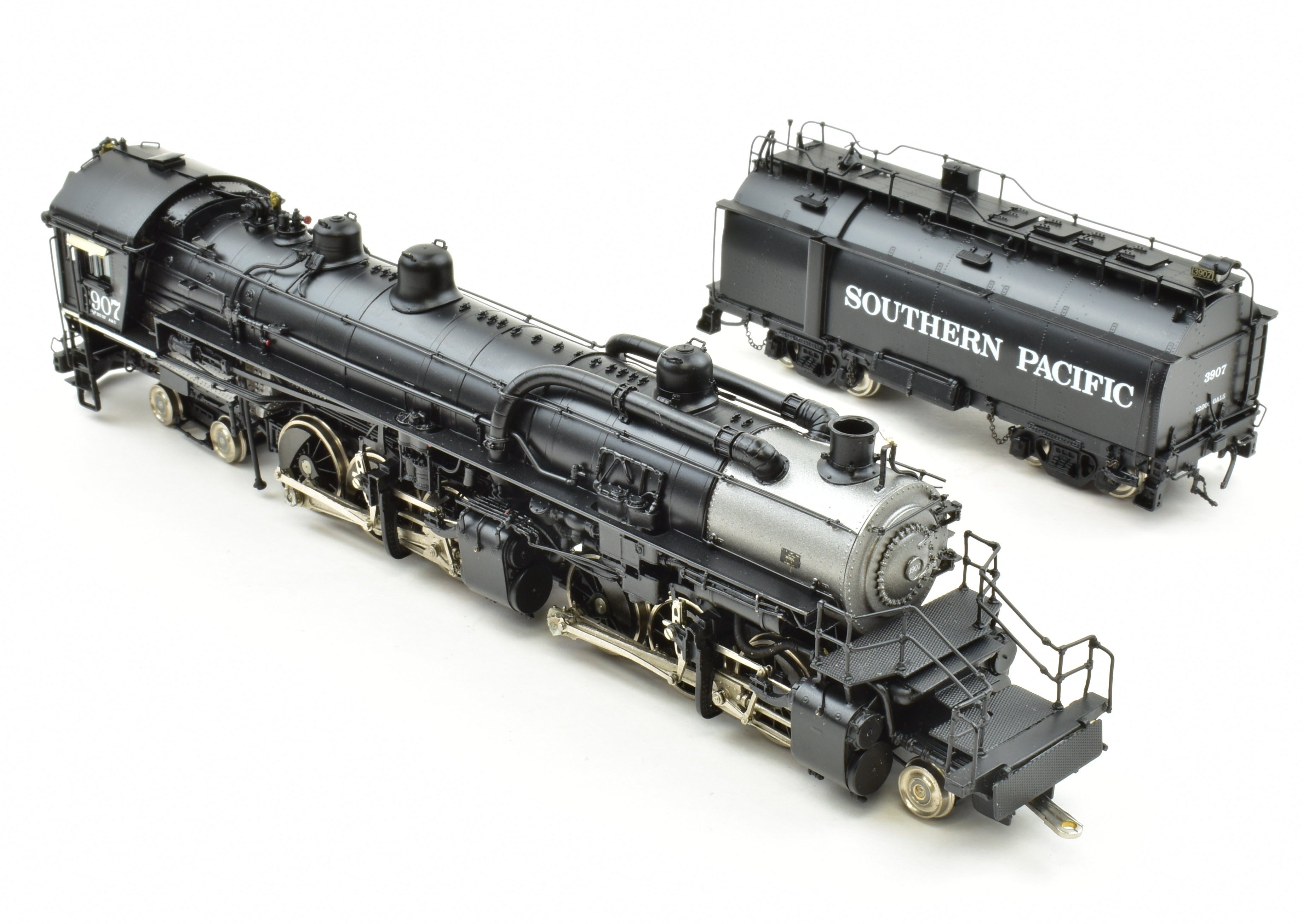 HO Scale Brass Key Imports Southern Pacific AM - 2 4 - 6 - 6 - 2 Cab Forward #3907 Post - War Model