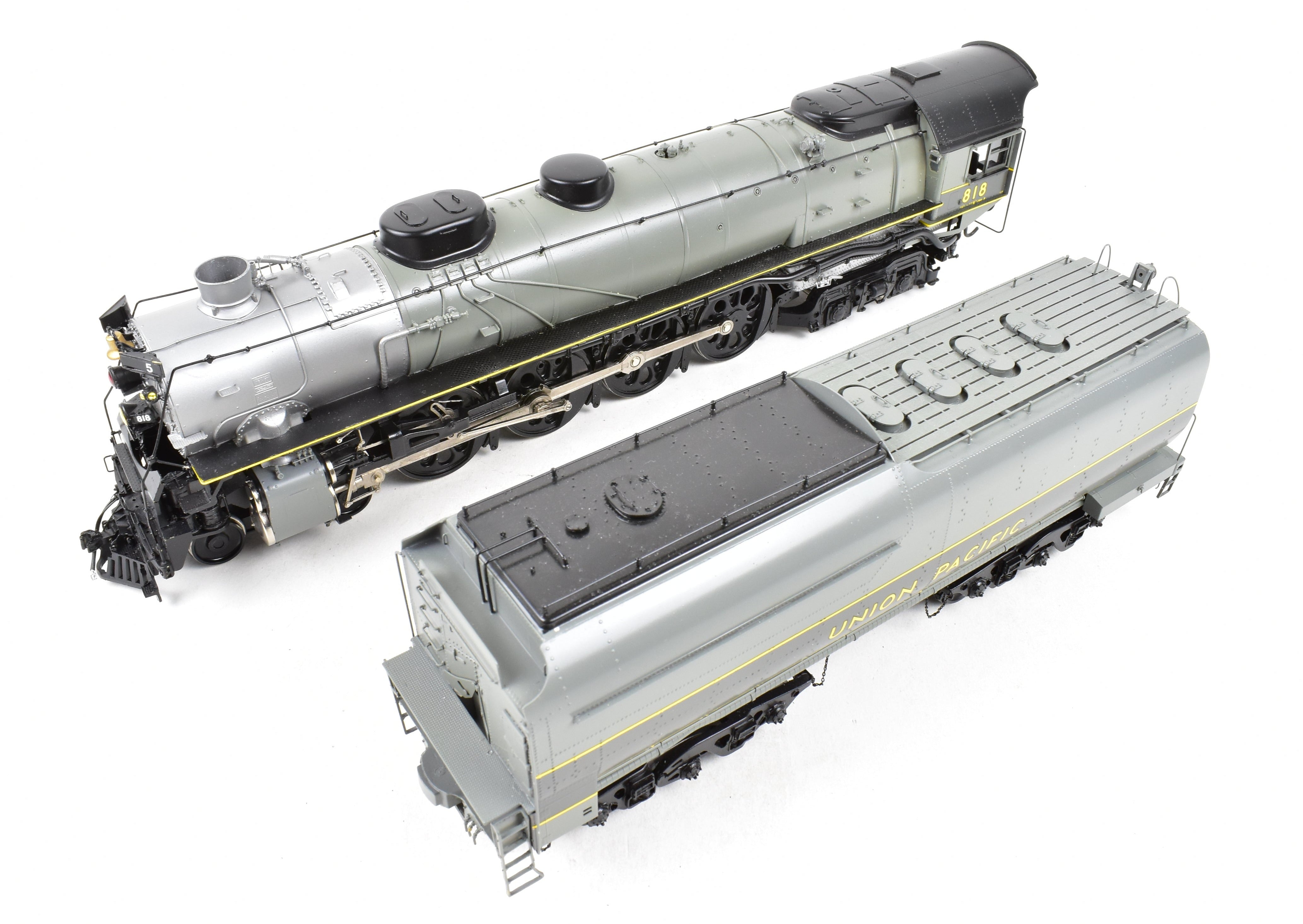 O Scale Brass Model Train - Overland Models, Inc. Union Pacific FEF - 1 4 - 8 - 4 Professional - Painted Locomotive No. 818 by TTG