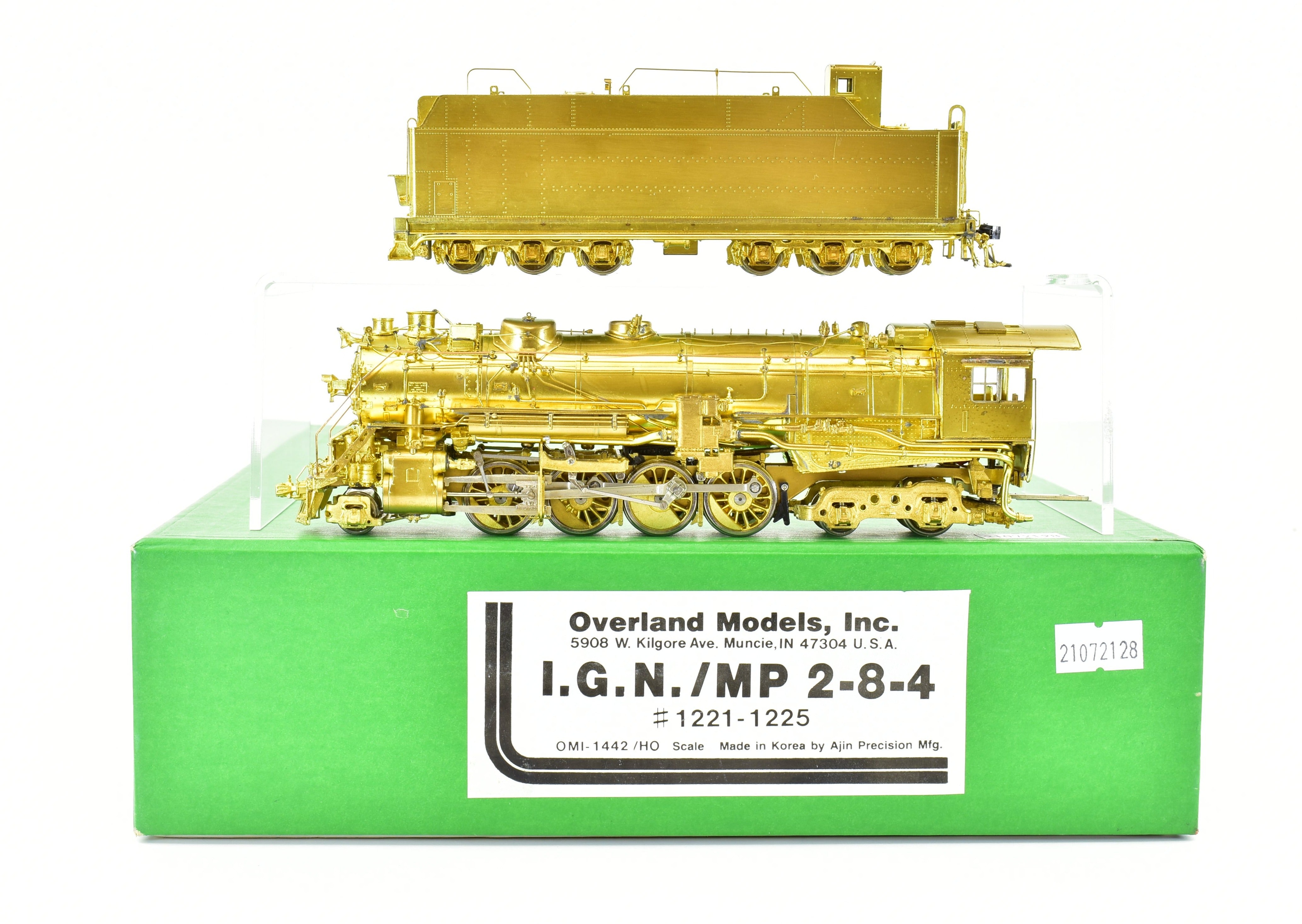 HO Scale Brass Model Train by Overland Models, Inc. - International-Great Northern/Missouri Pacific 2-8-4 Locomotive