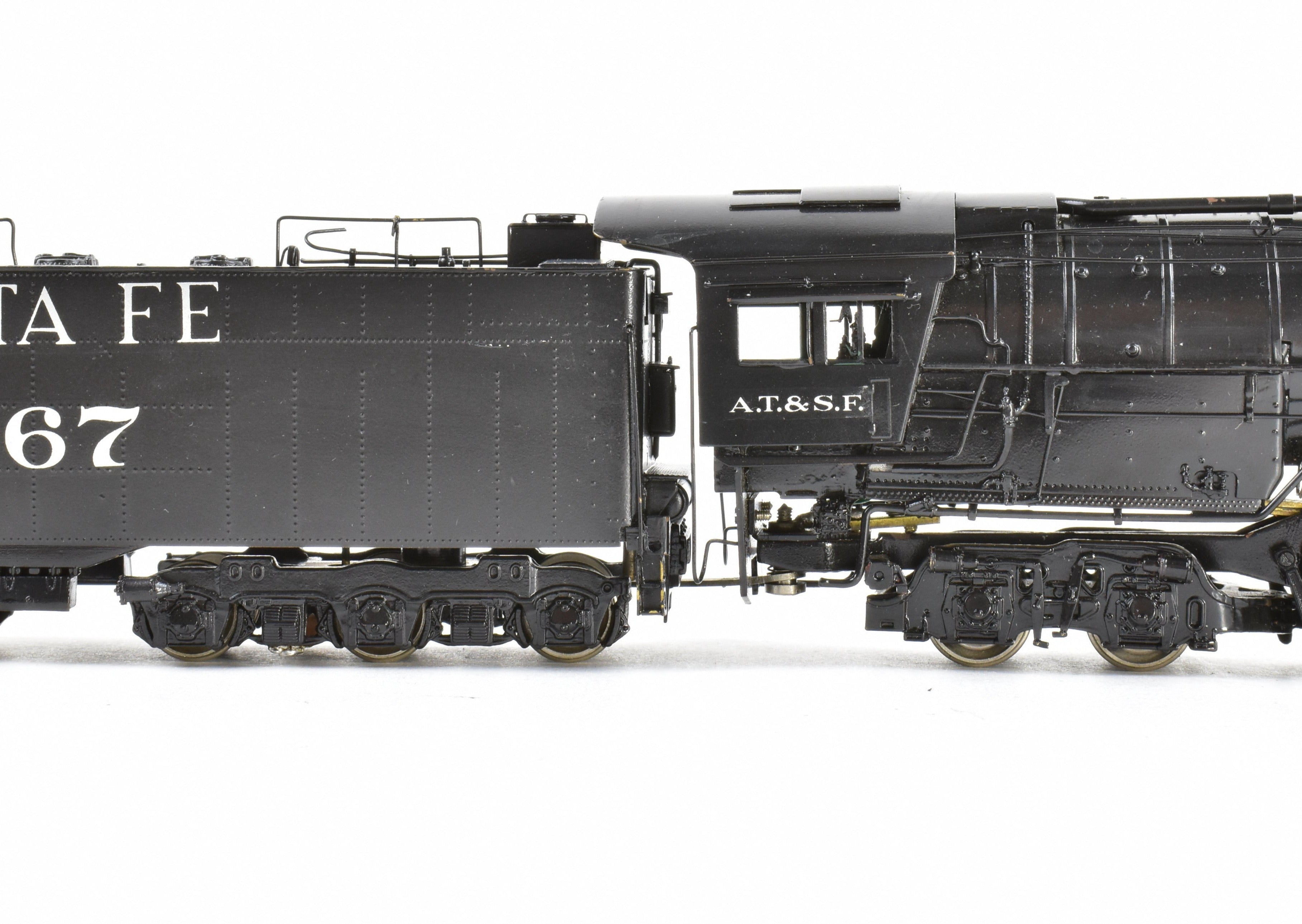 HO Scale Brass Key Imports ATSF - Santa Fe 3765 Class 4-8-4 Northern Steam Locomotive Custom Painted with the Number 3767