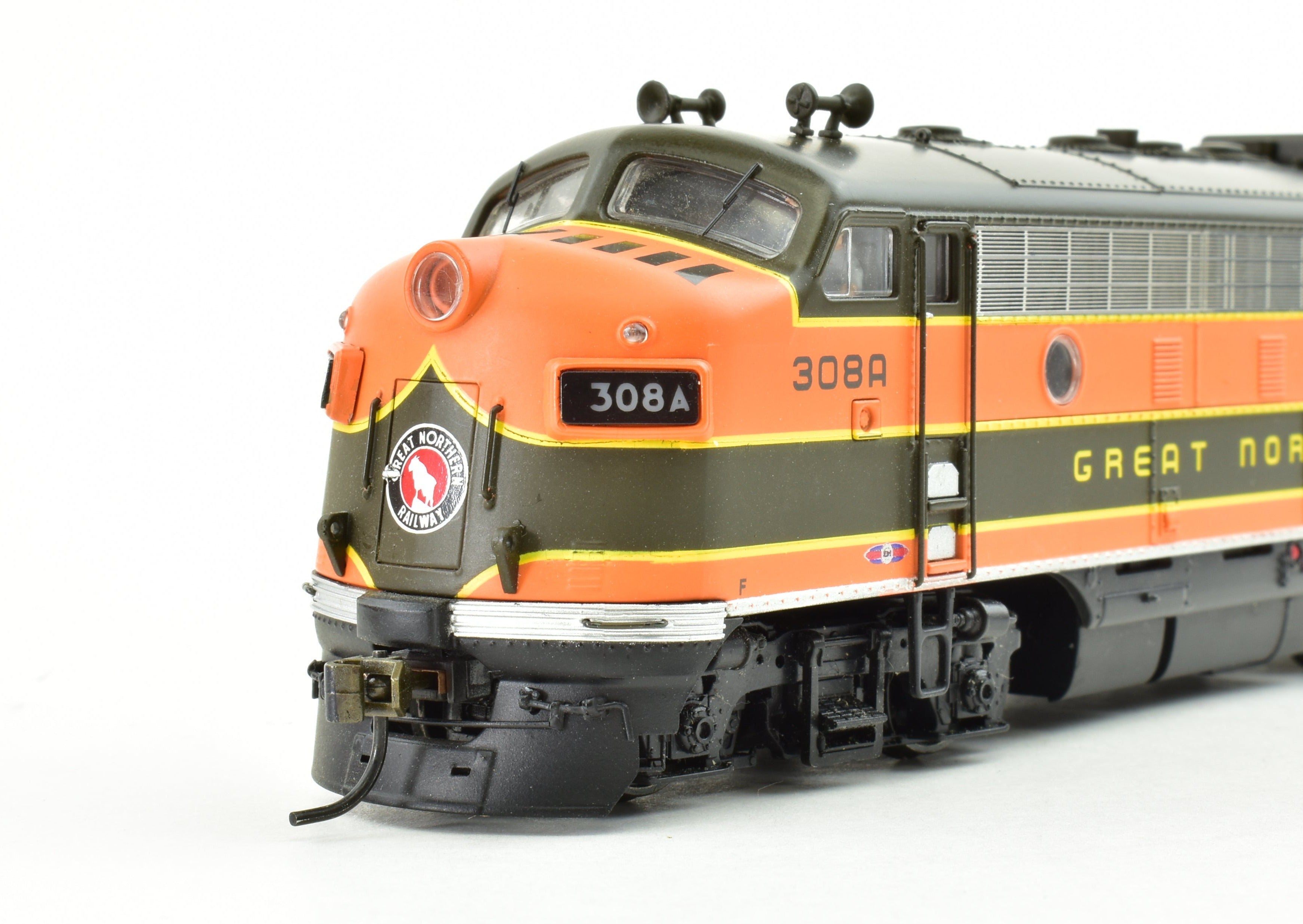 Broadway Limited Imports GN Great Northern EMD F7A/B Set with QSI DCC & Sound