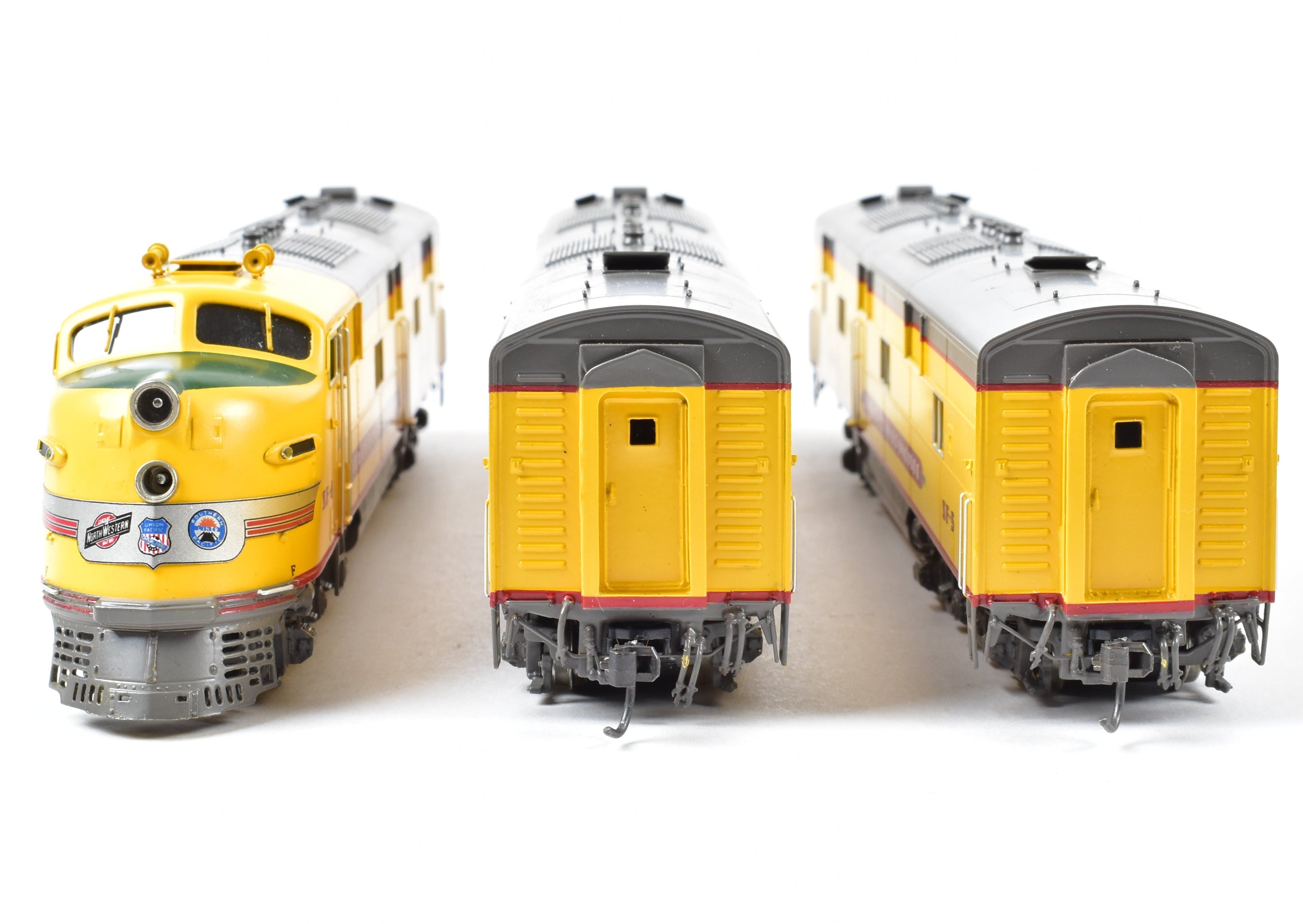 HO Scale Brass Consist of Challenger Imports Union Pacific City of San Francisco EMD E6 A/B/B Locomotive Set for Model Railroading