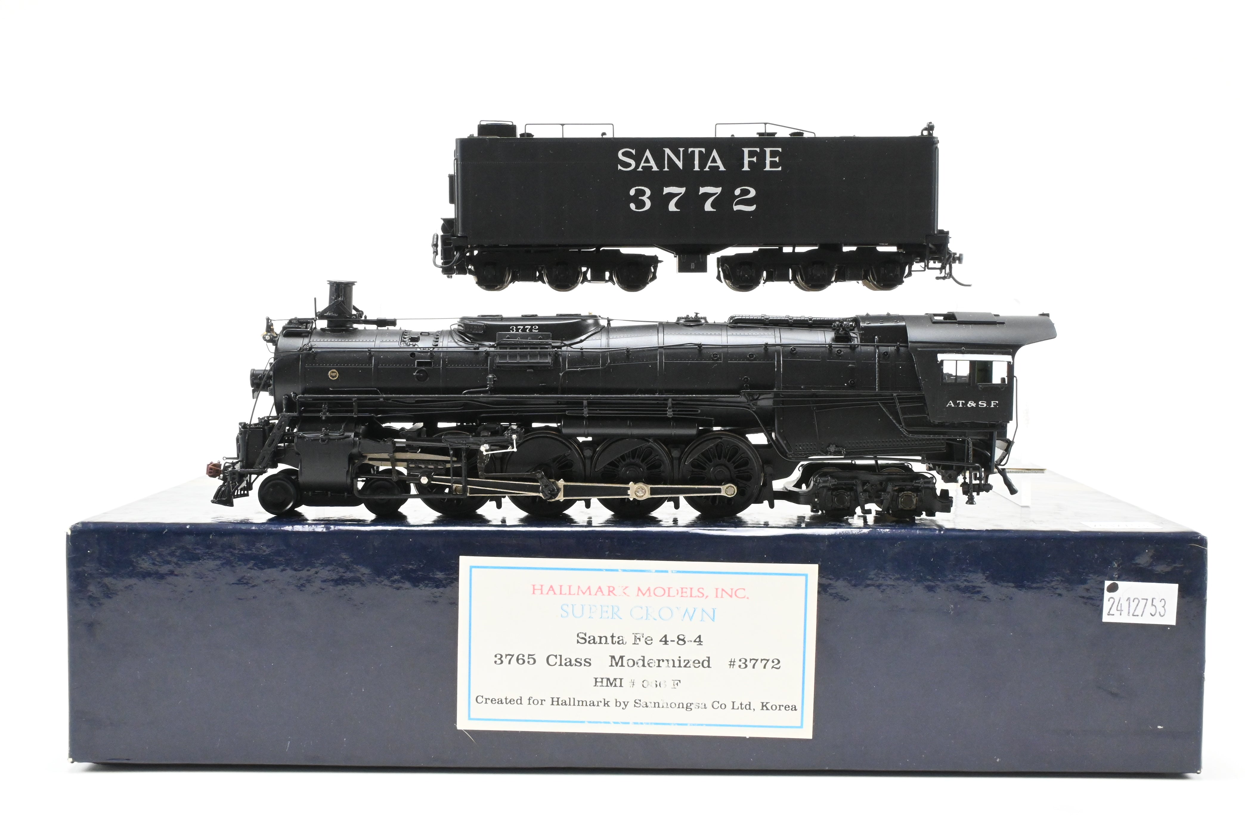 HO Brass Hallmark ATSF Santa Fe 3765 Class 4-8-4 Modernized FP Model #3772